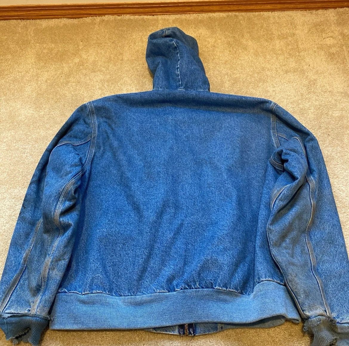 Carhartt Carhartt Denim Hoodie (hooded jacket) Size US XL / EU 56 / 4 - 3 Thumbnail