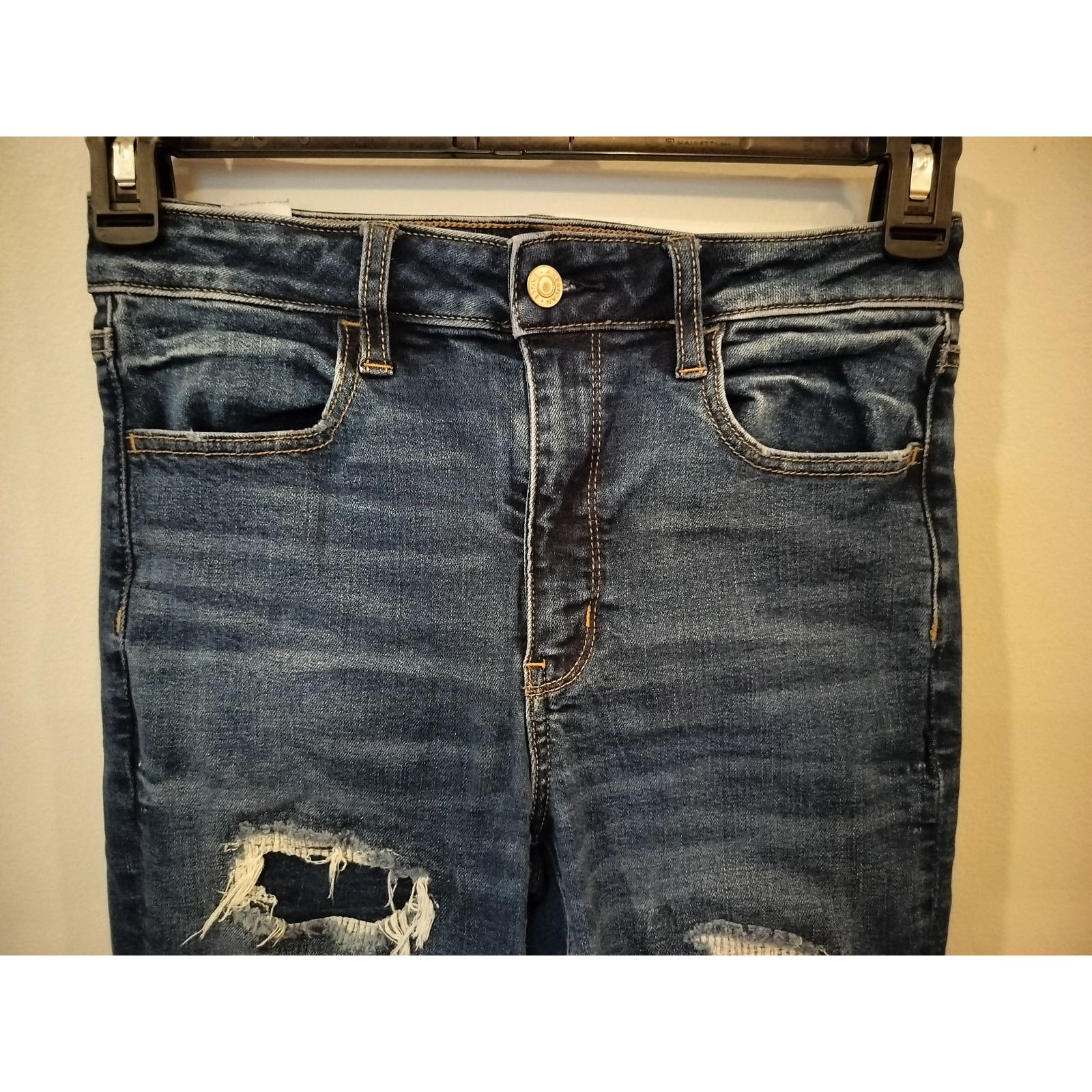 Other American Eagle Super Stretch Distressed Skinny Jeans 6R Size 28" / US 6 / IT 42 - 2 Thumbnail