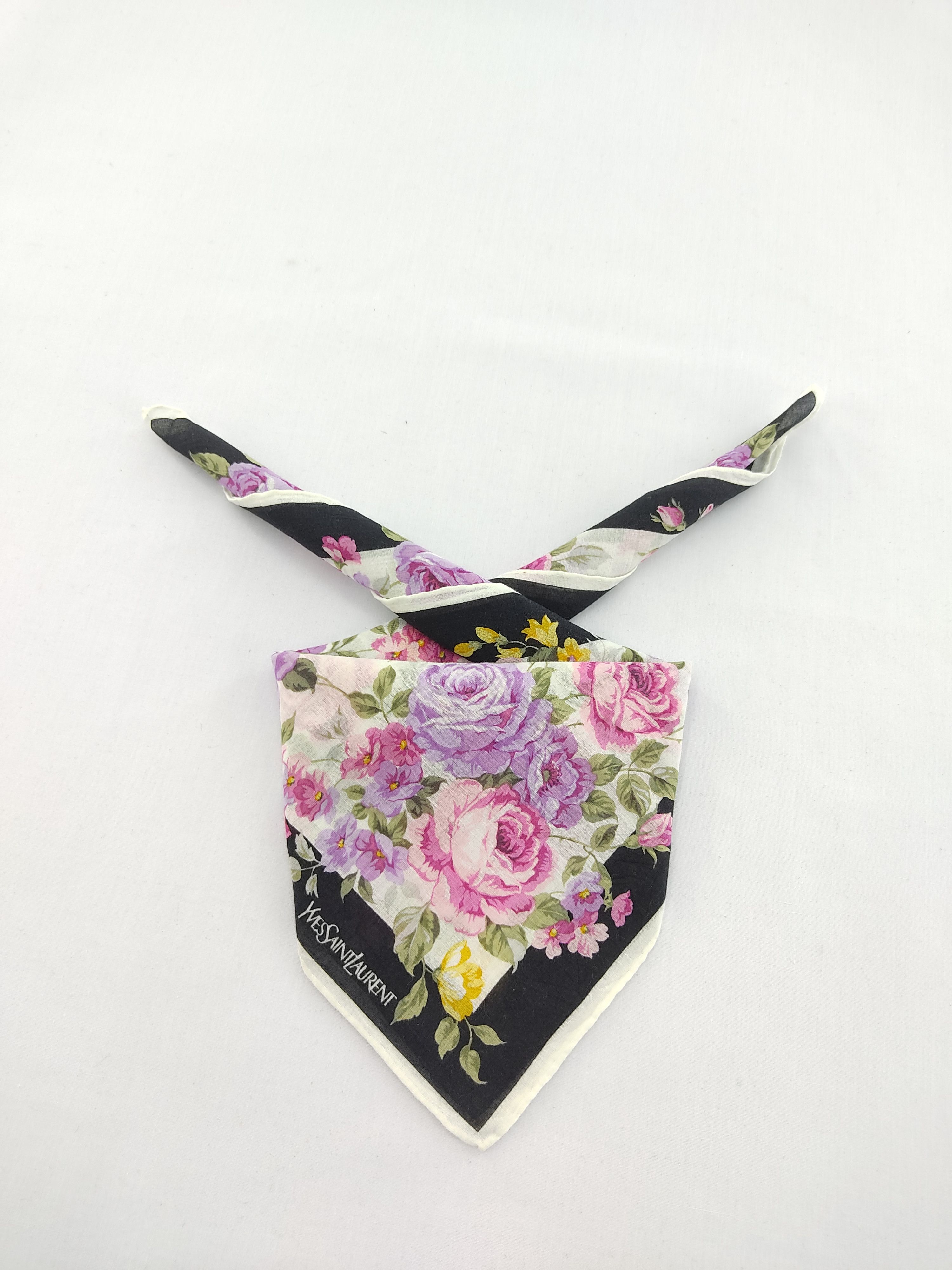 Vintage × Yves Saint Laurent Vintage Yves Saint Laurent Handkerchief / Neckwear / Bandana Size ONE SIZE - 1 Thumbnail