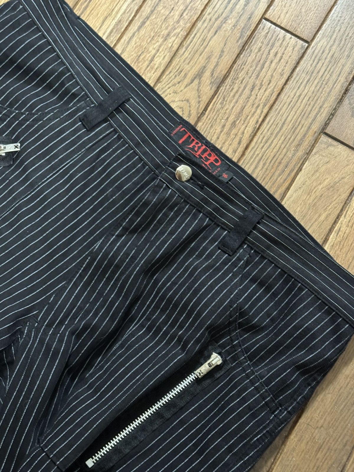 Tripp NYC Tripp NYC Pin Stripped Pants 36 Size US 36 / EU 52 - 4 Thumbnail