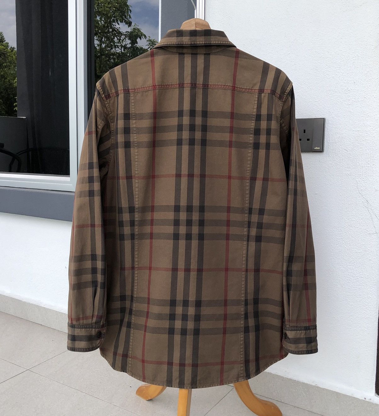 Burberry Burberry London Checked Novacheck Cotton Long Sleeve Shirt Size US L / EU 52-54 / 3 - 6 Thumbnail