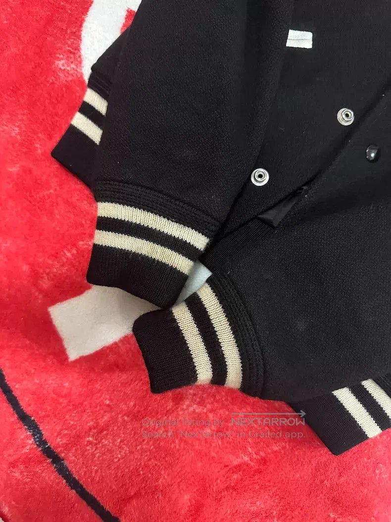 Saint Laurent Paris Saint Laurent Paris Black and White Patchwork Baseball Jac Size XXS / US 00 / IT 34 - 3 Thumbnail