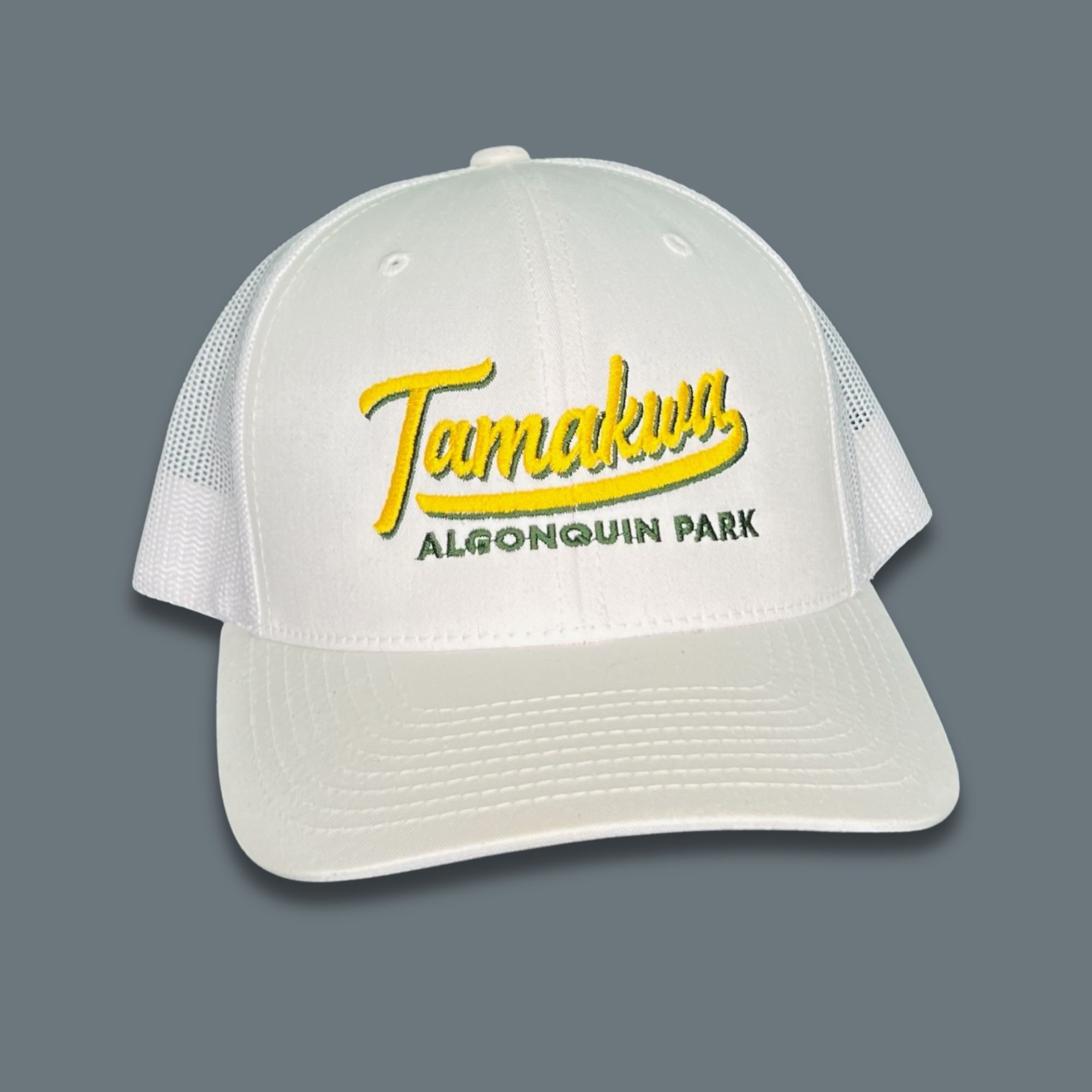 Other White Tamakwa Retro Trucker Hat With Mesh Back & Adjustable Size ONE SIZE - 2 Thumbnail