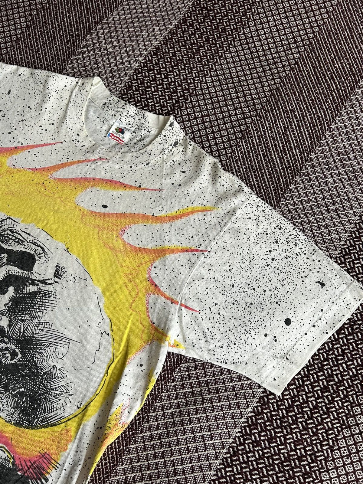 Marvel Comics Vintage Ghost Rider 1992 Marvel Overprint Crazy T-shirt Sz L Size US L / EU 52-54 / 3 - 8 Thumbnail