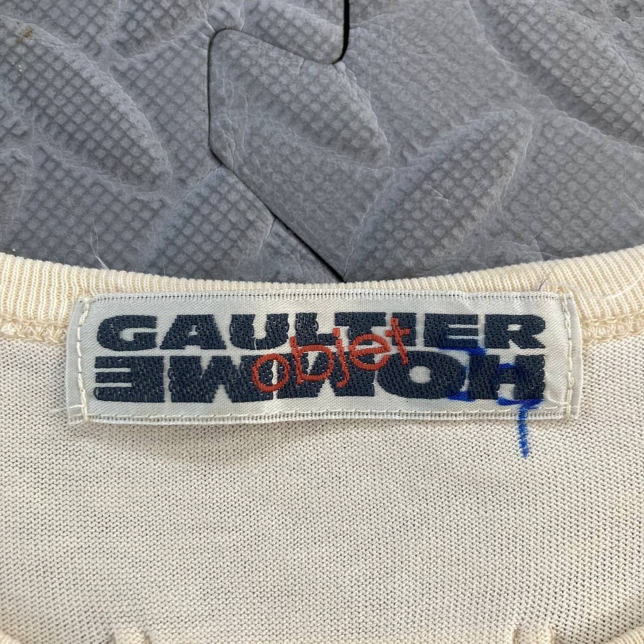 Gaultier Homme Objet Vintage 90’s Abstract Face Tee Size US XS / EU 42 / 0 - 13 Thumbnail