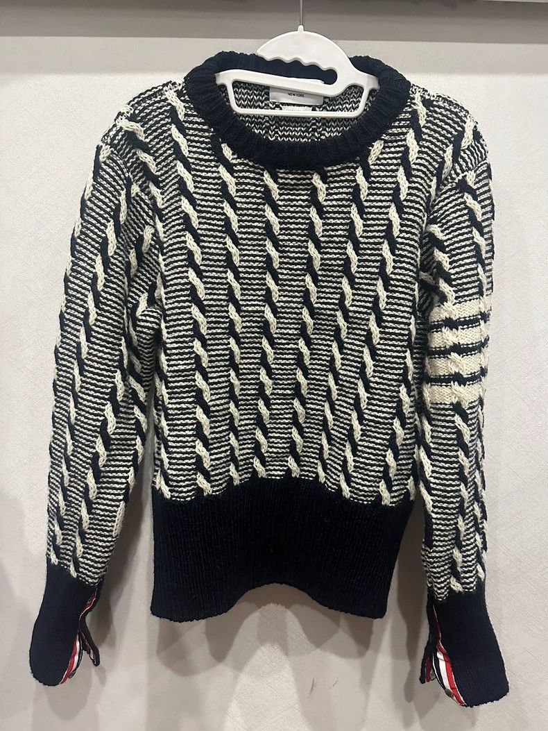 Thom Browne Thom Browne Classic striped knit Size US L / EU 52-54 / 3 - 3 Thumbnail