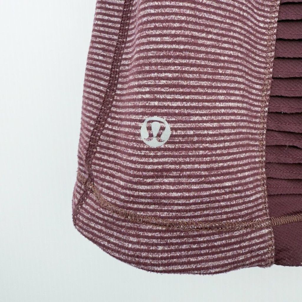 Lululemon LULULEMON Star Runner Red/White Bordeaux Tonka Stripe Sz 10 Size 3XL / US 20-22 - 5 Thumbnail