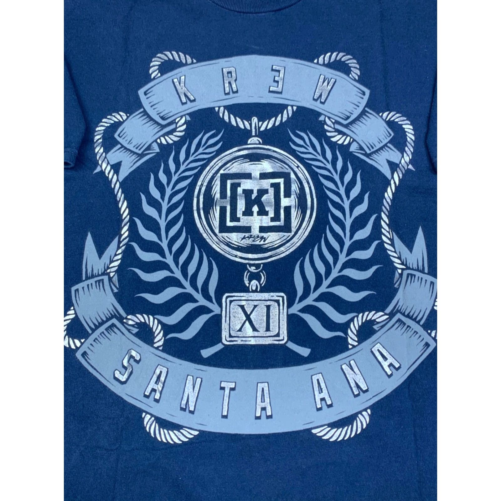 Krewe Krew Skateboard Graphic Shirt Mens M Blue Y2K Skate Gothic 90s (if applicable) Size US M / EU 48-50 / 2 - 3 Thumbnail