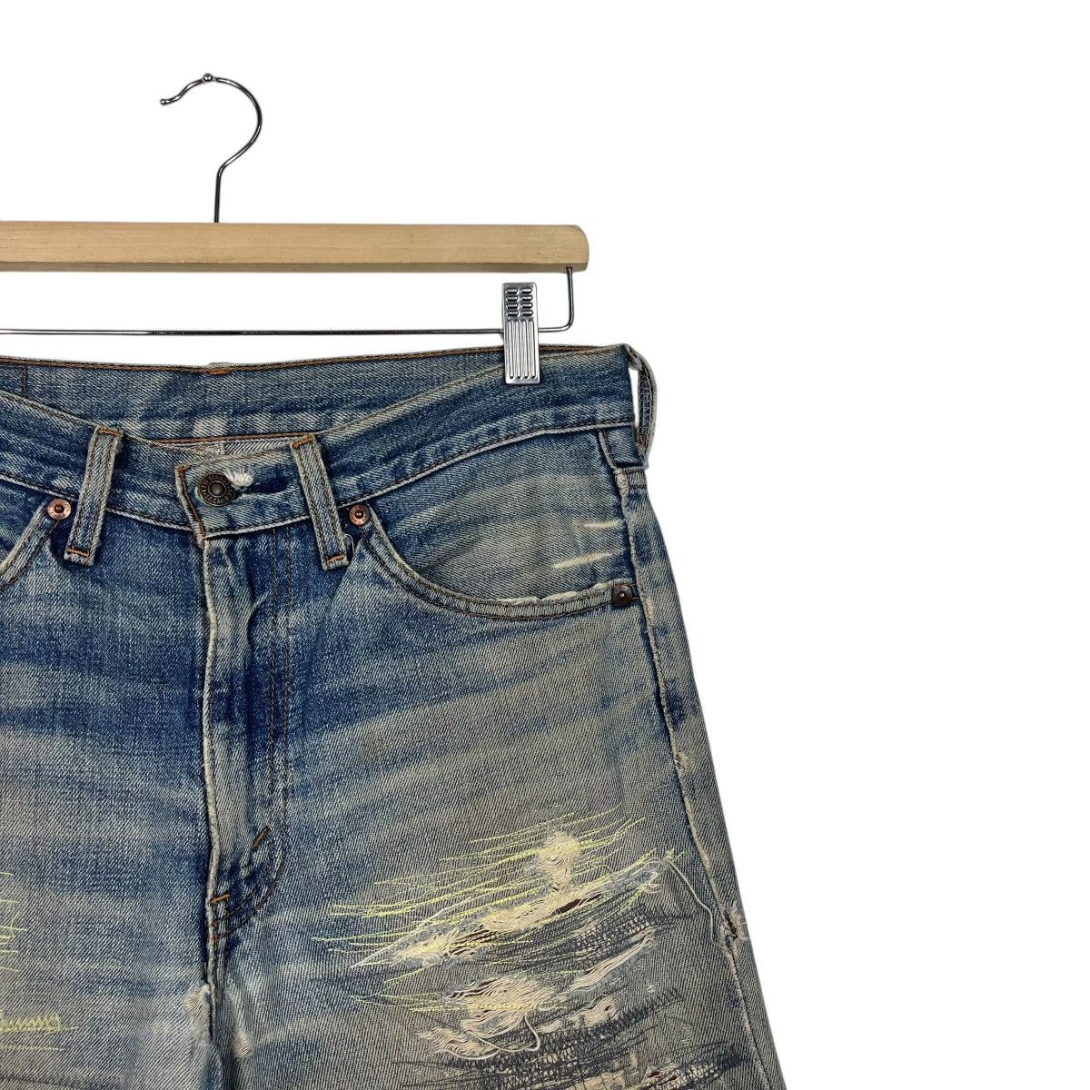 Levi's Vinatage Levis Sashiko Custom Denim Jeans Size US 30 / EU 46 - 5 Thumbnail