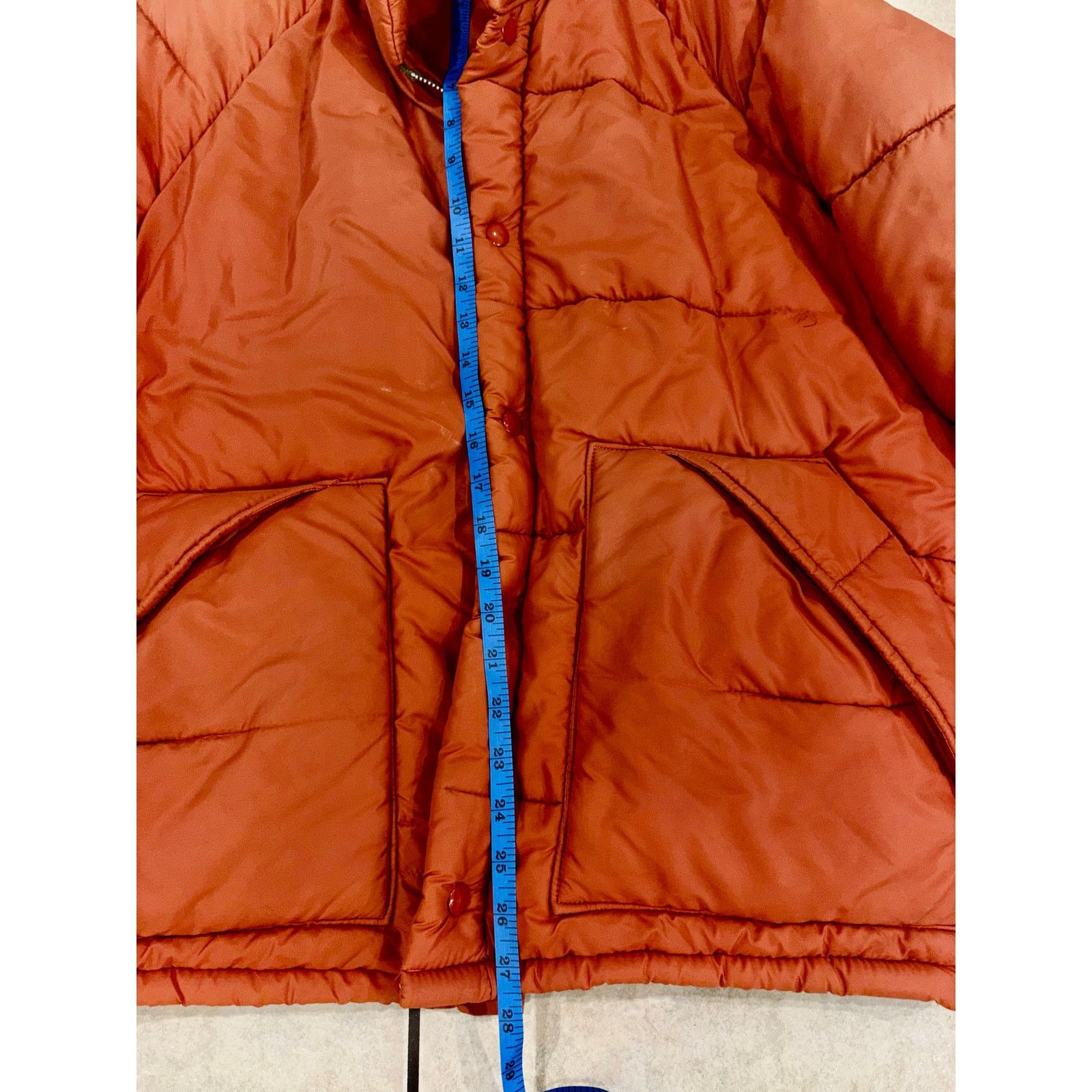 Vintage Vintage puffer zip jacket orange waterproof polyester M Size US M / EU 48-50 / 2 - 6 Thumbnail