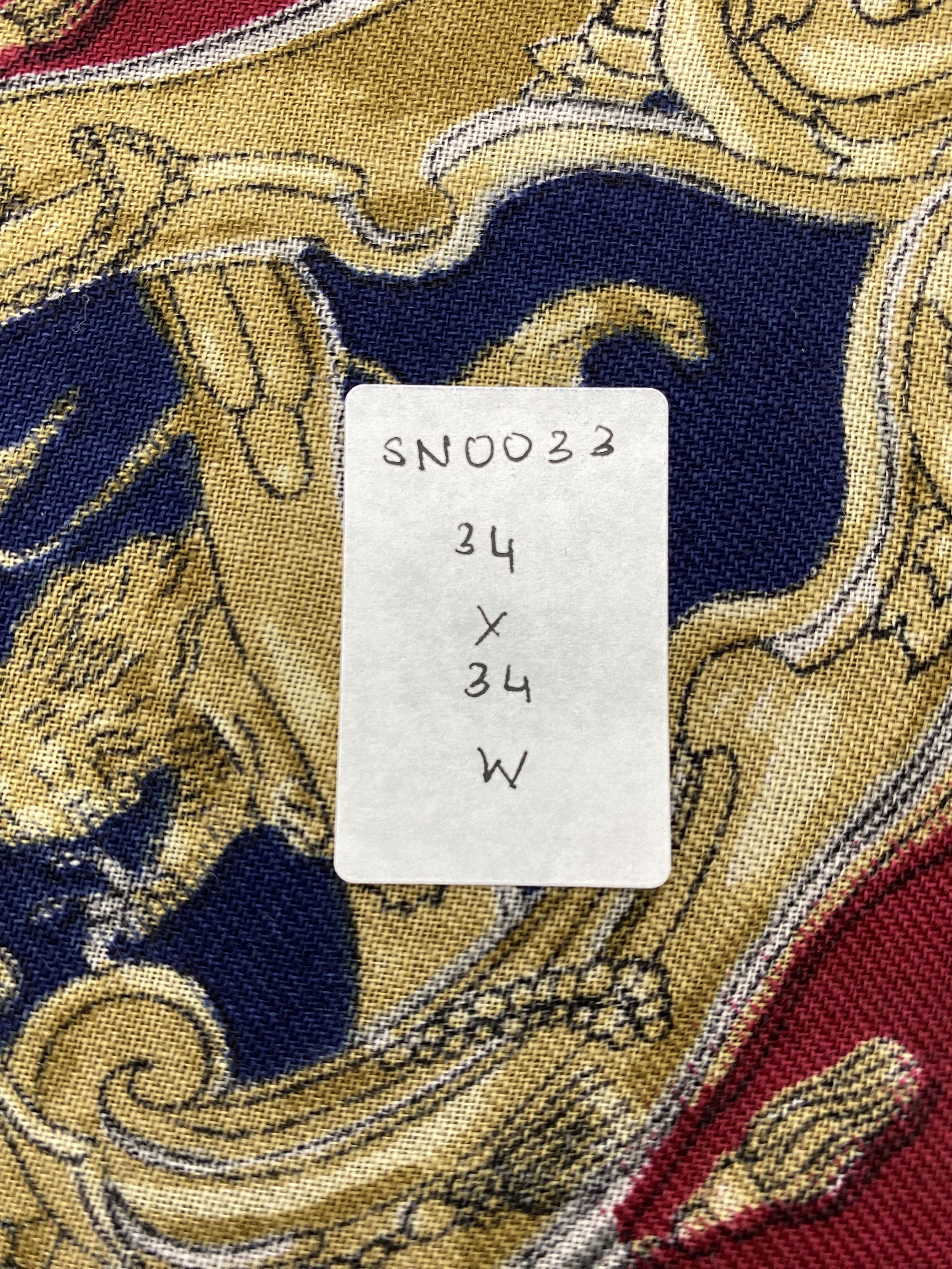 Japanese Brand Vintage Wool Scarf Shawl Babushka head Scarf SN0033 Size ONE SIZE - 8 Thumbnail