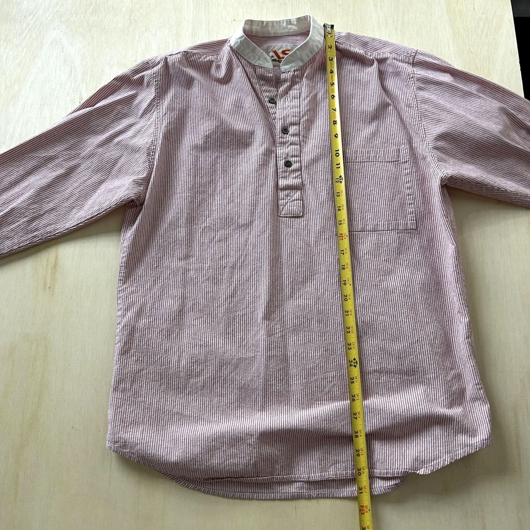 Vintage VINTAGE The Lazy LS Brand Shirt Mens Large Red Stripe Long Sleeve Henley Cotton Size US L / EU 52-54 / 3 - 5 Thumbnail