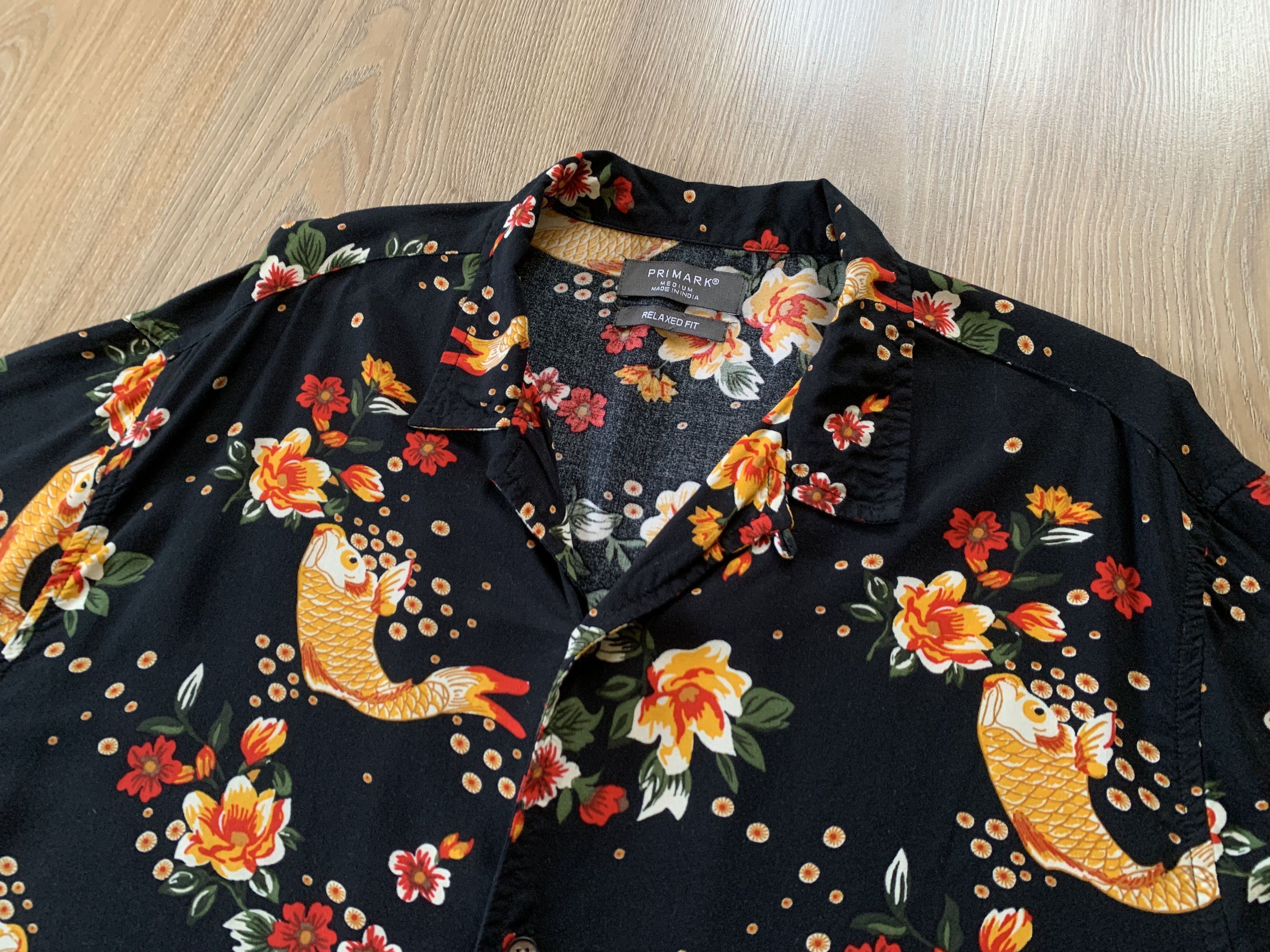 Other Primark Golden Fish Printed Hawaiian Shirt Size US M / EU 48-50 / 2 - 4 Thumbnail