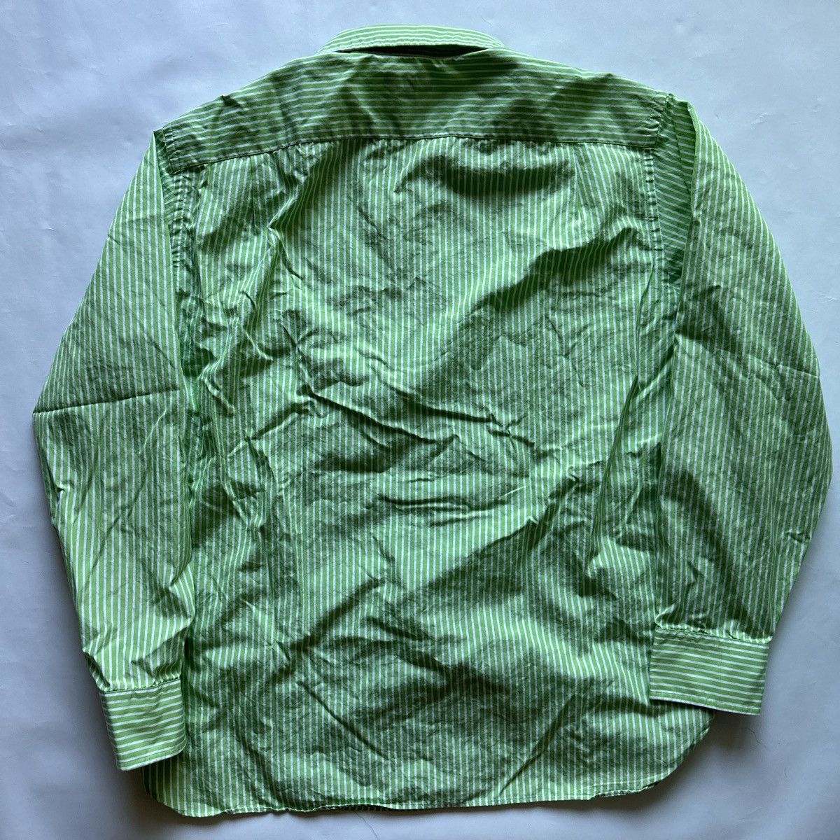 J.Crew Vintage J. crew Green striped button up collared shirt Size US L / EU 52-54 / 3 - 2 Thumbnail