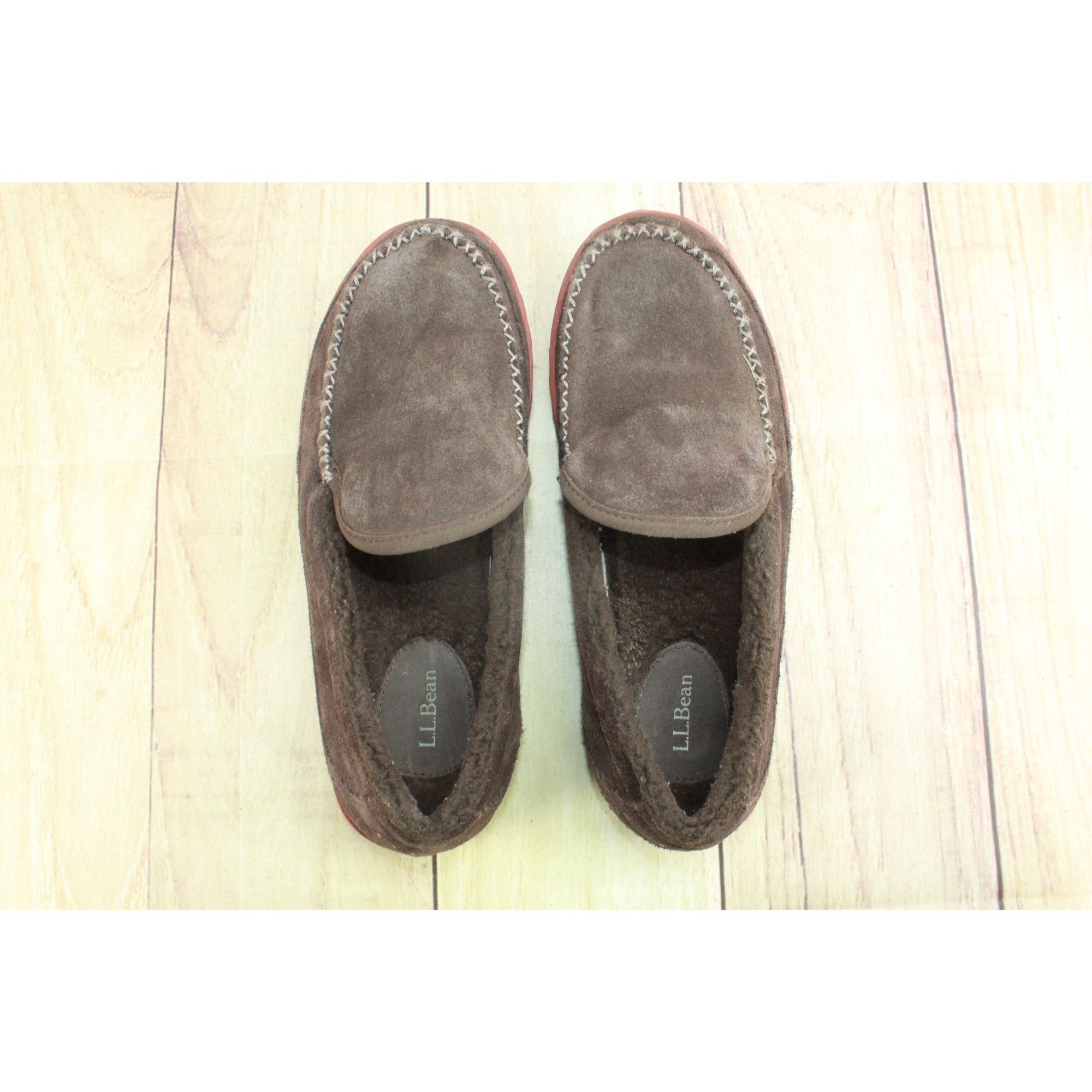 L.L. Bean LL Bean Men's Brown Suede Mountain Bean Slippers Size US 9 / EU 42 - 7 Thumbnail
