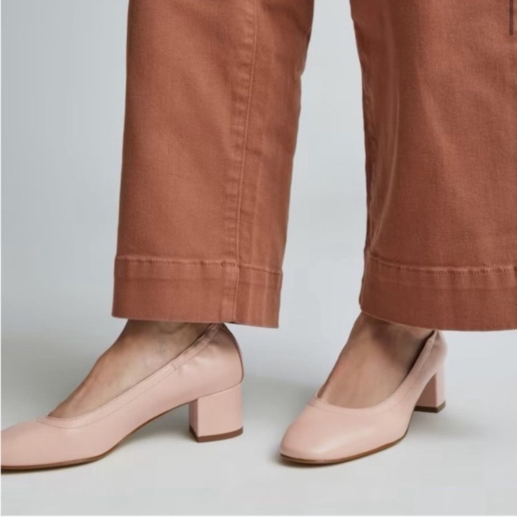EVERLANE The Day Heel Pink Candy Contemporary Comfy Shoes 10