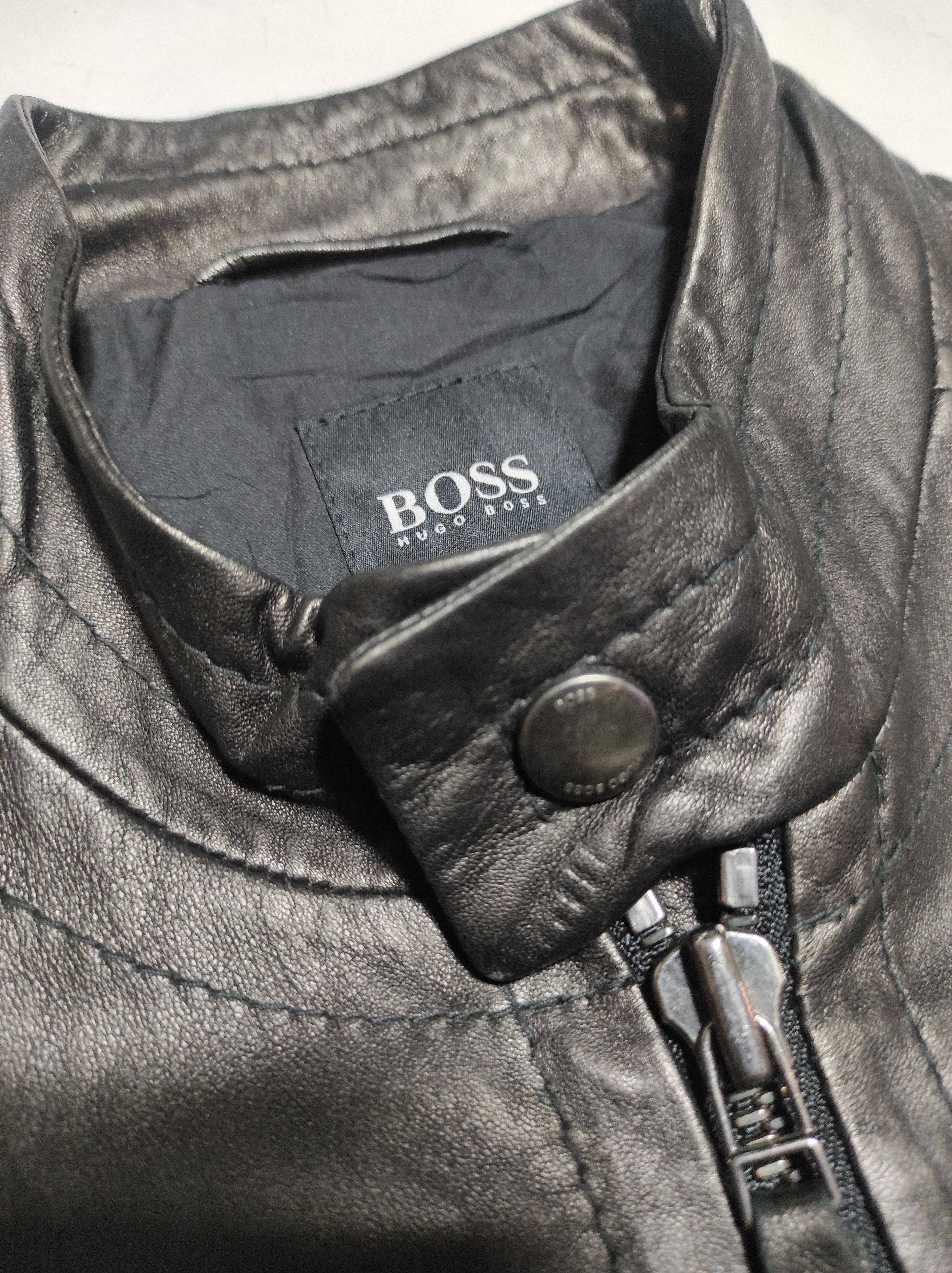 Hugo Boss HUGO BOSS premium Hugo Boss Leather jacket mix Polyester Size US M / EU 48-50 / 2 - 9 Thumbnail