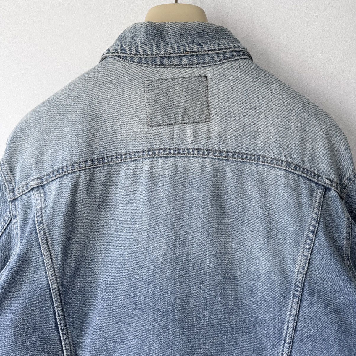 Gucci Gucci Tom Ford 2000’s Washed Distressed Denim Trucker Jacket Size US L / EU 52-54 / 3 - 8 Thumbnail
