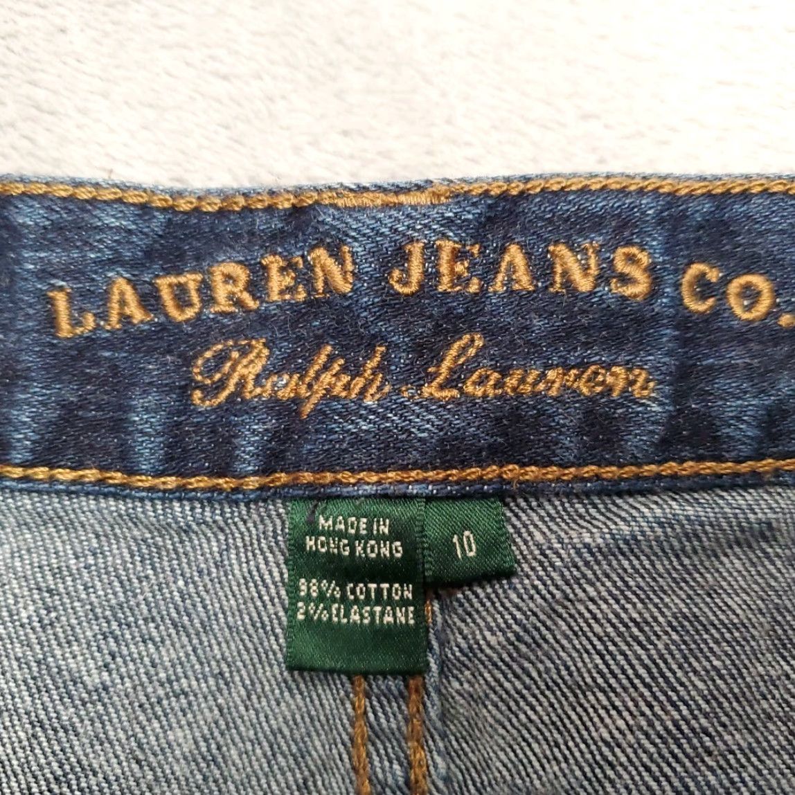 Ralph Lauren Polo Jeans Ralph Lauren Womens Sz 10 Blue Denim Cropped Capri Vintage Pants Jeans Pants 90s Womens Boys Girls Mens Size 32" / US 10 / IT 46 - 4 Thumbnail