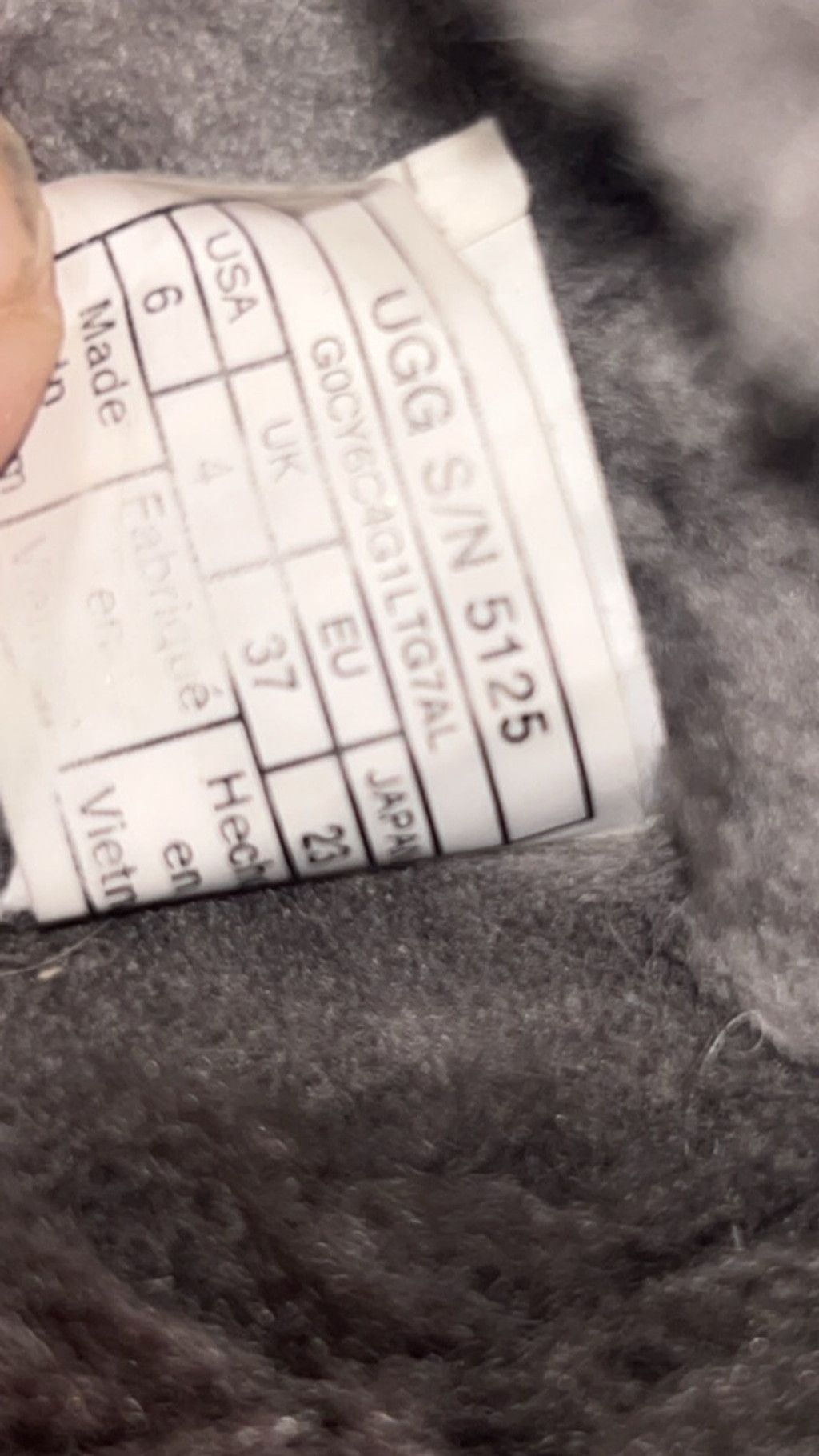 Ugg Women's UGG Gray Suede Fur Lined Slippers Size 6 Size US 6 / IT 36 - 2 Thumbnail
