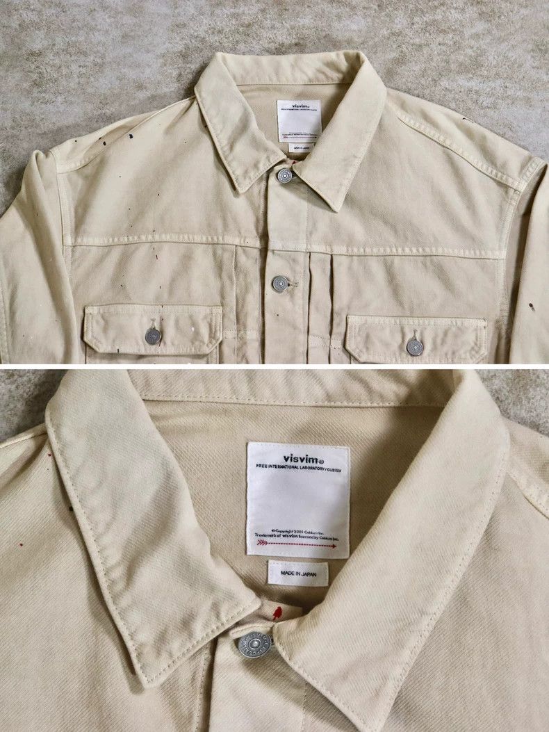 Visvim Visvim 21ss ink-splashing denim jacket Size US L / EU 52-54 / 3 - 4 Thumbnail