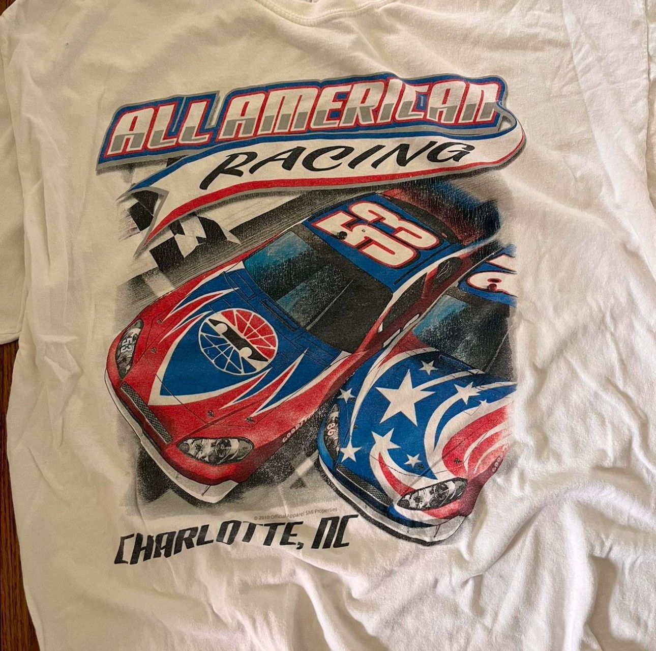 NASCAR × Vintage NASCAR All American Racing T Shirt Size US XL / EU 56 / 4 - 2 Thumbnail