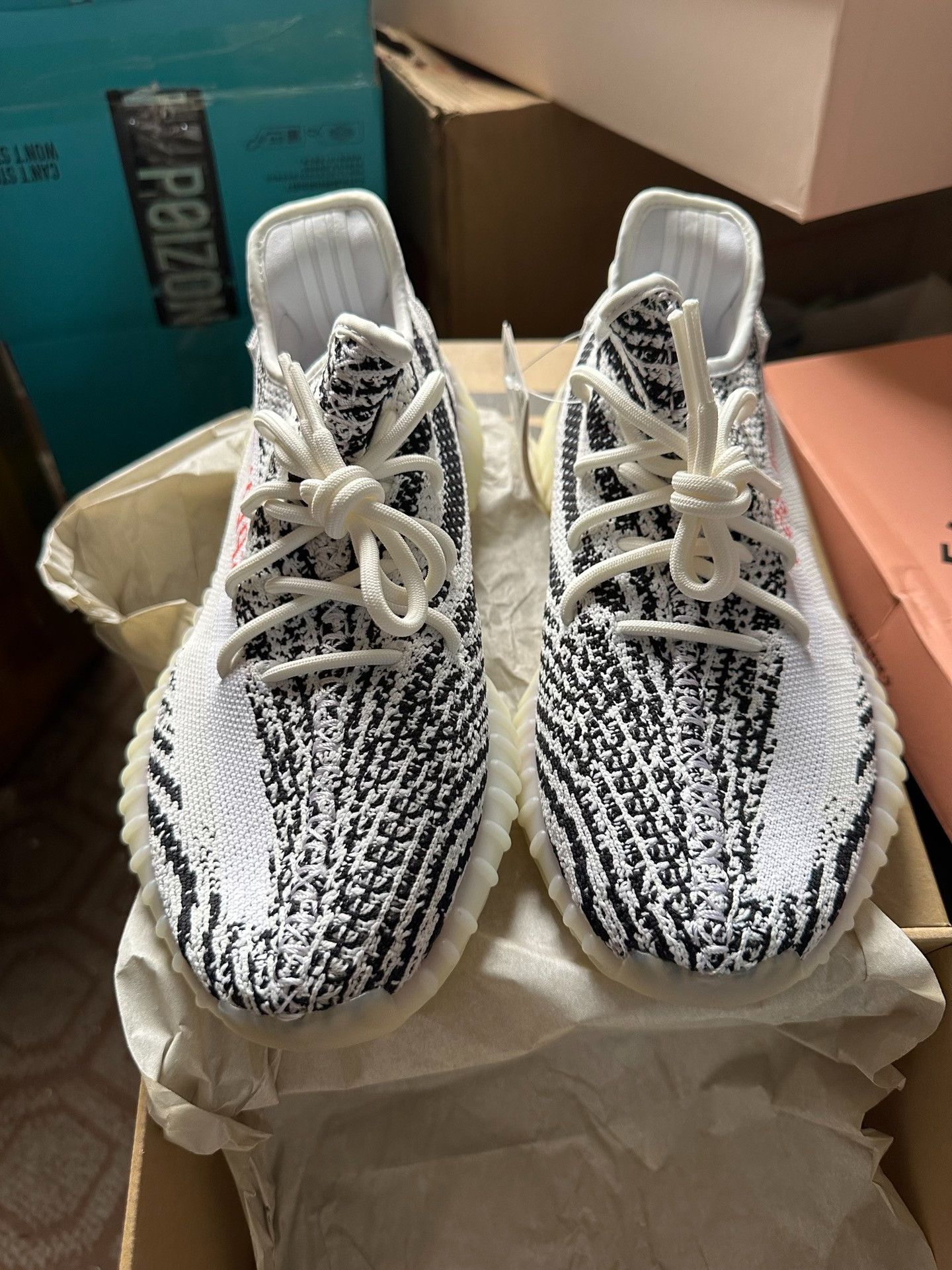 Adidas Adidas YEEZY350 White Lowtop Sneakers 42 Men Size US 9 / EU 42 - 1 Thumbnail