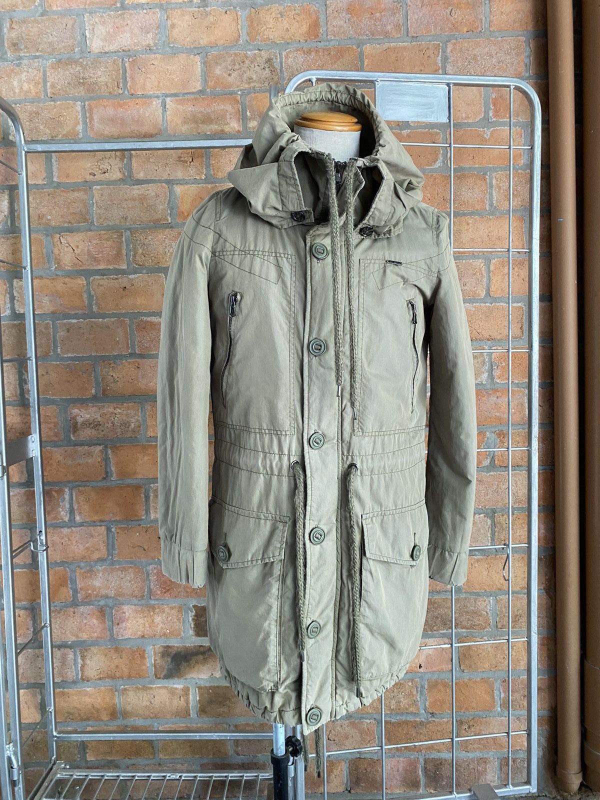 Diesel Diesel Khaki Parka Coat Size US S / EU 44-46 / 1 - 1 Thumbnail