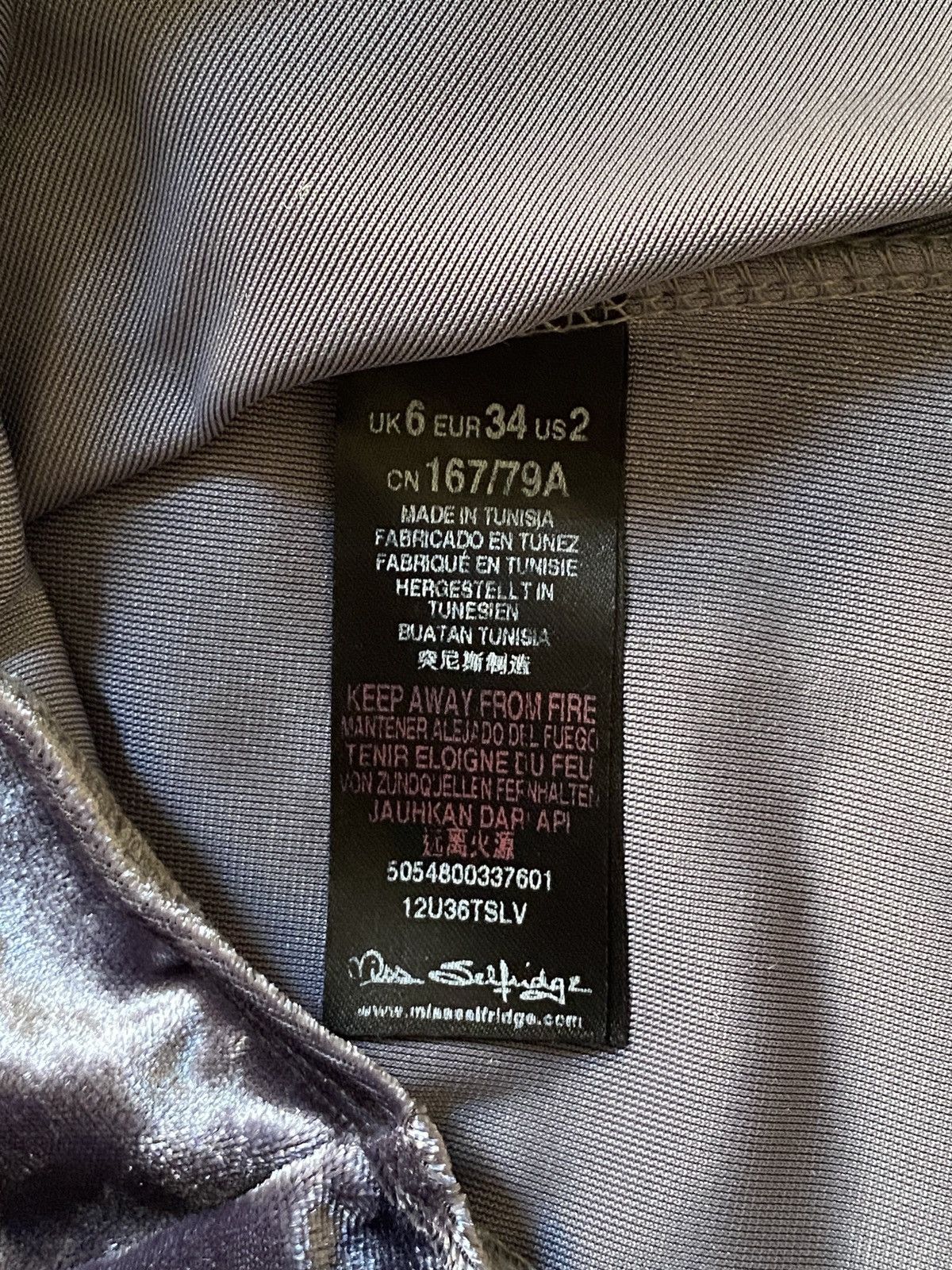Other Miss Selfridge Velour Bodysuit Size XS / US 0-2 / IT 36-38 - 3 Thumbnail