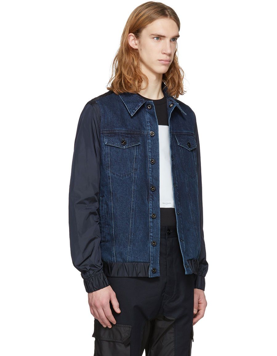 Diesel Black Gold Diesel Black Gold Blue Denim and Nylon Jacket Size US M / EU 48-50 / 2 - 4 Thumbnail