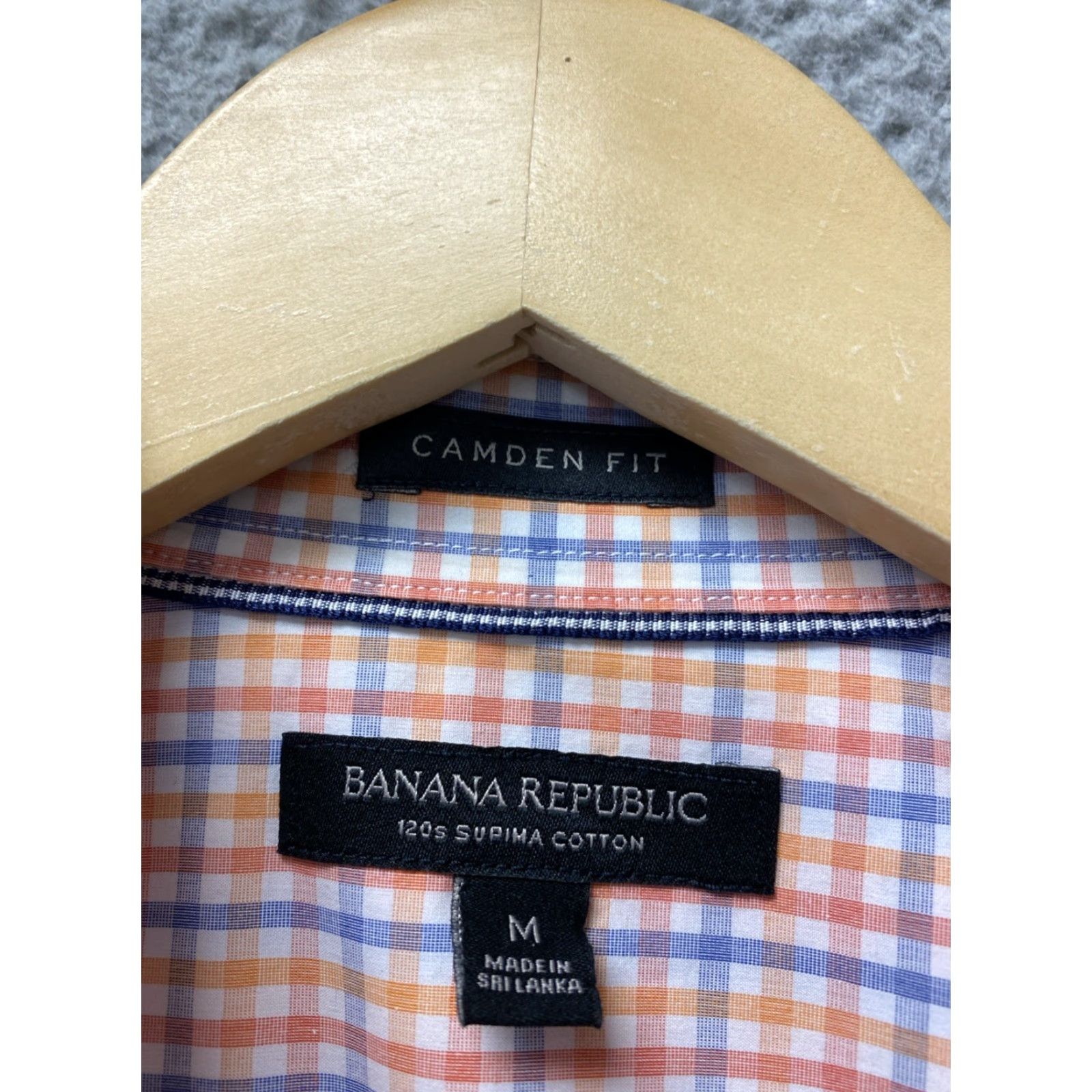 Banana Republic Banana Republic Button Shirt Men’s M Pink Blue Plaid Untucked Button-Down Collar Casual Size US M / EU 48-50 / 2 - 5 Thumbnail