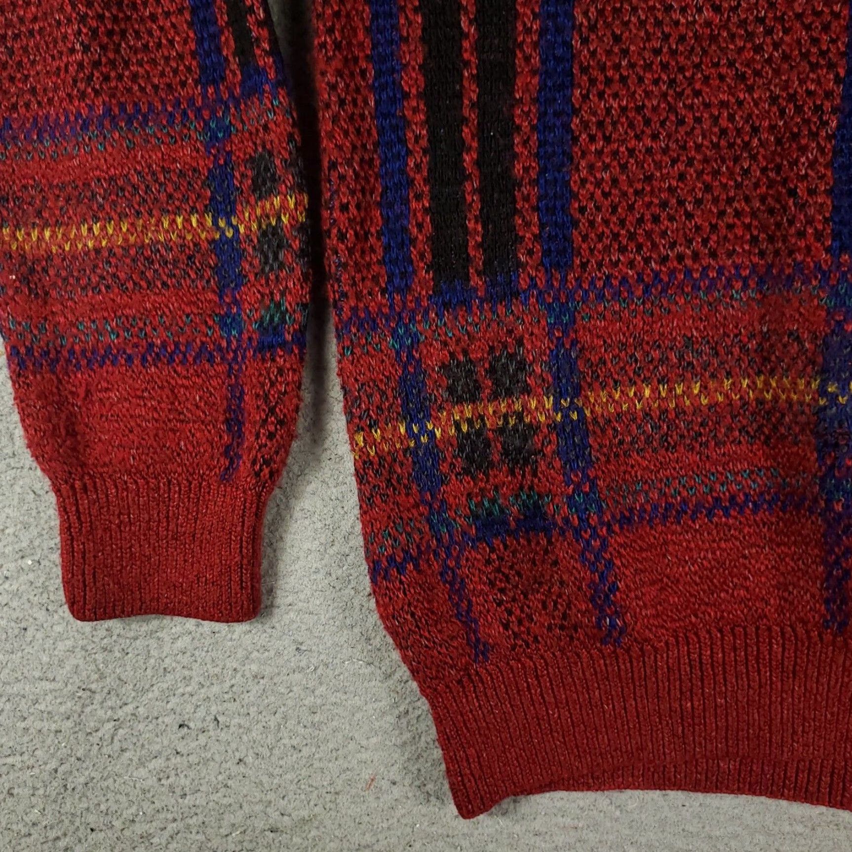 Jantzen Jantzen Mens Large Red Plaid Sweater Vintage USA Casual Pullover Size US L / EU 52-54 / 3 - 3 Thumbnail