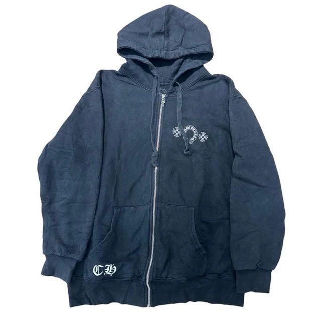Chrome Hearts Chrome Hearts Plus Cross Horseshoe Thermal Zip-Up Hoodie Size US M / EU 48-50 / 2 - 1 Thumbnail