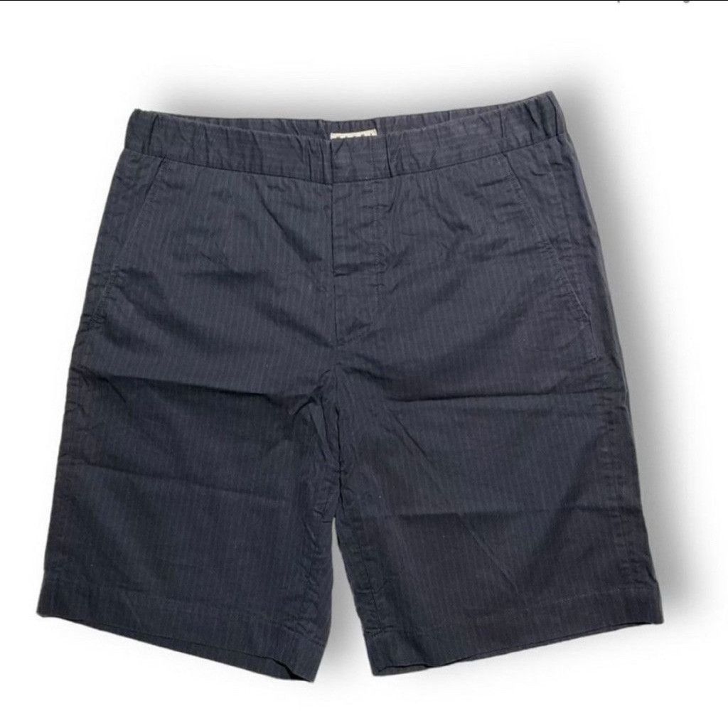 Marni Marni Men's Navy Pinstripe Chino Shorts | Size 33 | Like New Size US 33 - 1 Thumbnail