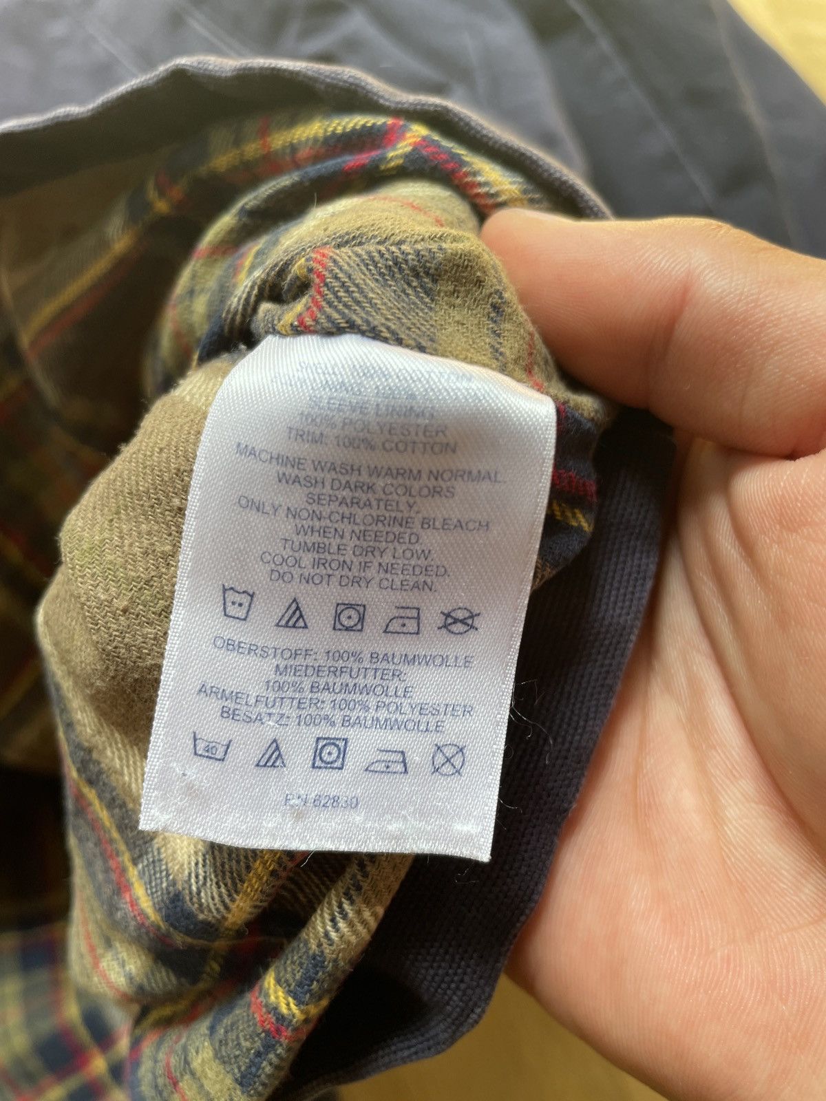 Lands' End Vintage 90s Lands’ End Plaid Coat Jacket Navy Size XL Size US XL / EU 56 / 4 - 8 Thumbnail