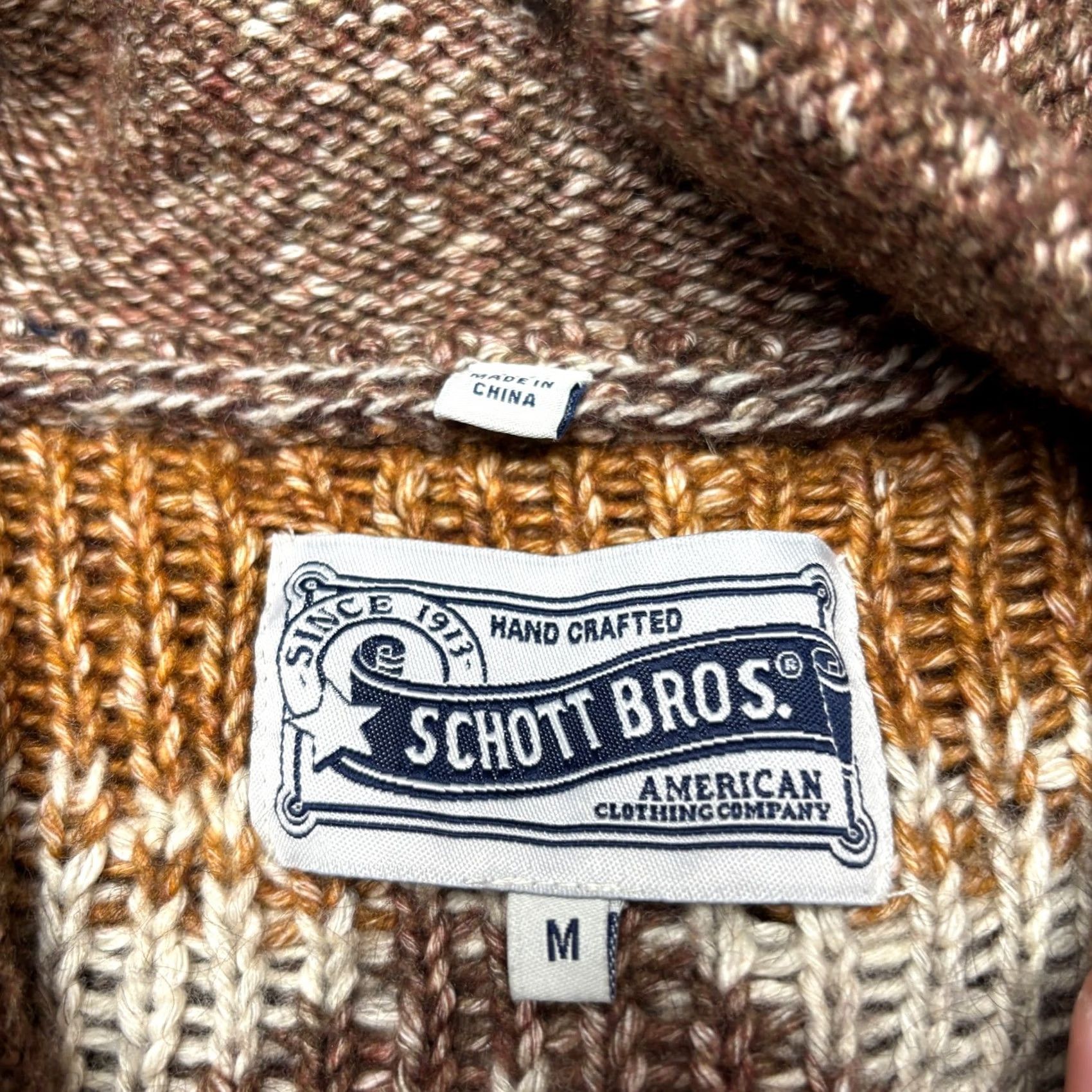 Schott Schott Southwestern Motif Yak Wool Shawl Collar Cardigan Sweater M Men's Size US M / EU 48-50 / 2 - 4 Thumbnail