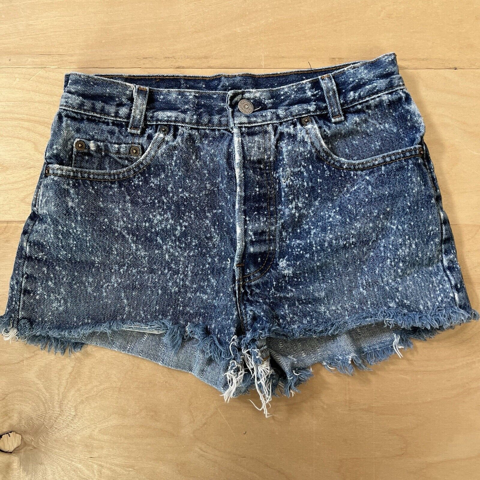 Levi's × Vintage Vintage Levis 501 Shorts W 26 Blue 80s Denim Made in USA Size 26" / US 2 / IT 38 - 3 Thumbnail