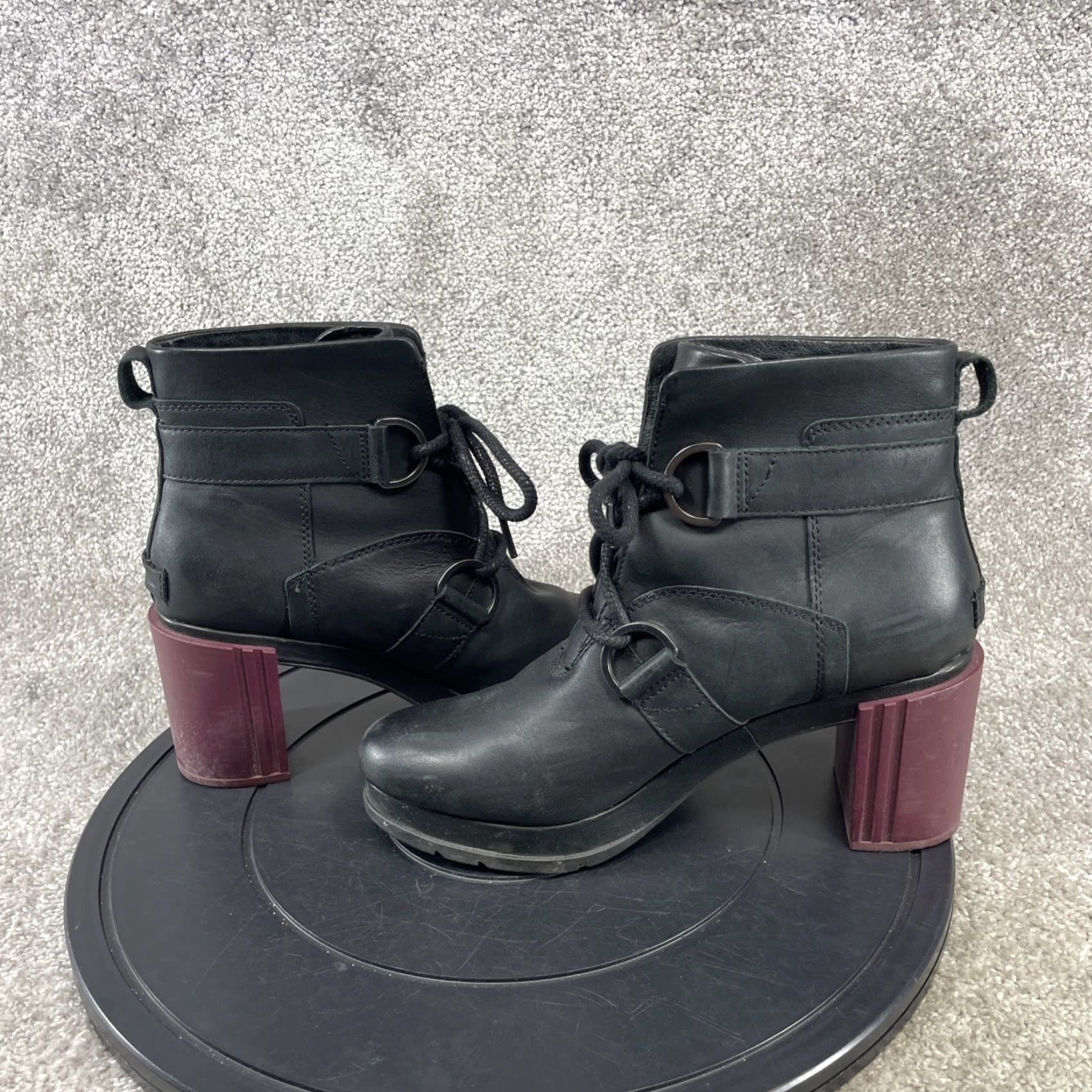 SOREL VINTAGE Sorel Boots Women's Size 10.5 Leather Ankle Bootie Casual Fall Winter Black Size US 10.5 / IT 40.5 - 7 Thumbnail