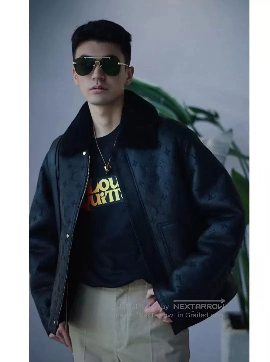 Louis Vuitton Louis Vuitton SS23 Logo Embossed Leather Jacket. Size US S / EU 44-46 / 1 - 7 Thumbnail