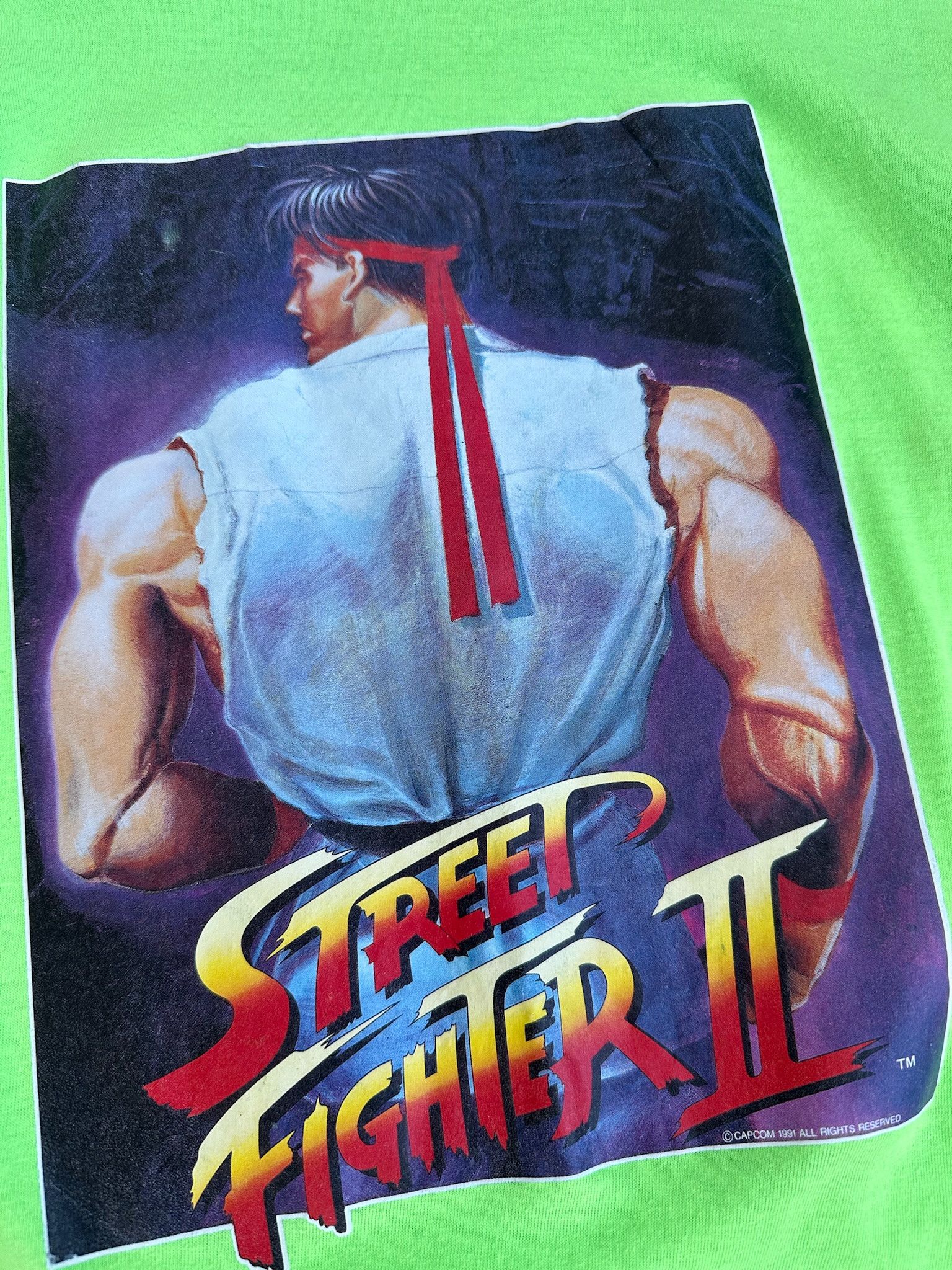 Anime Vintage 1991 Street Fighter 2 Ryu Capcom T-Shirt Size US M / EU 48-50 / 2 - 8 Thumbnail