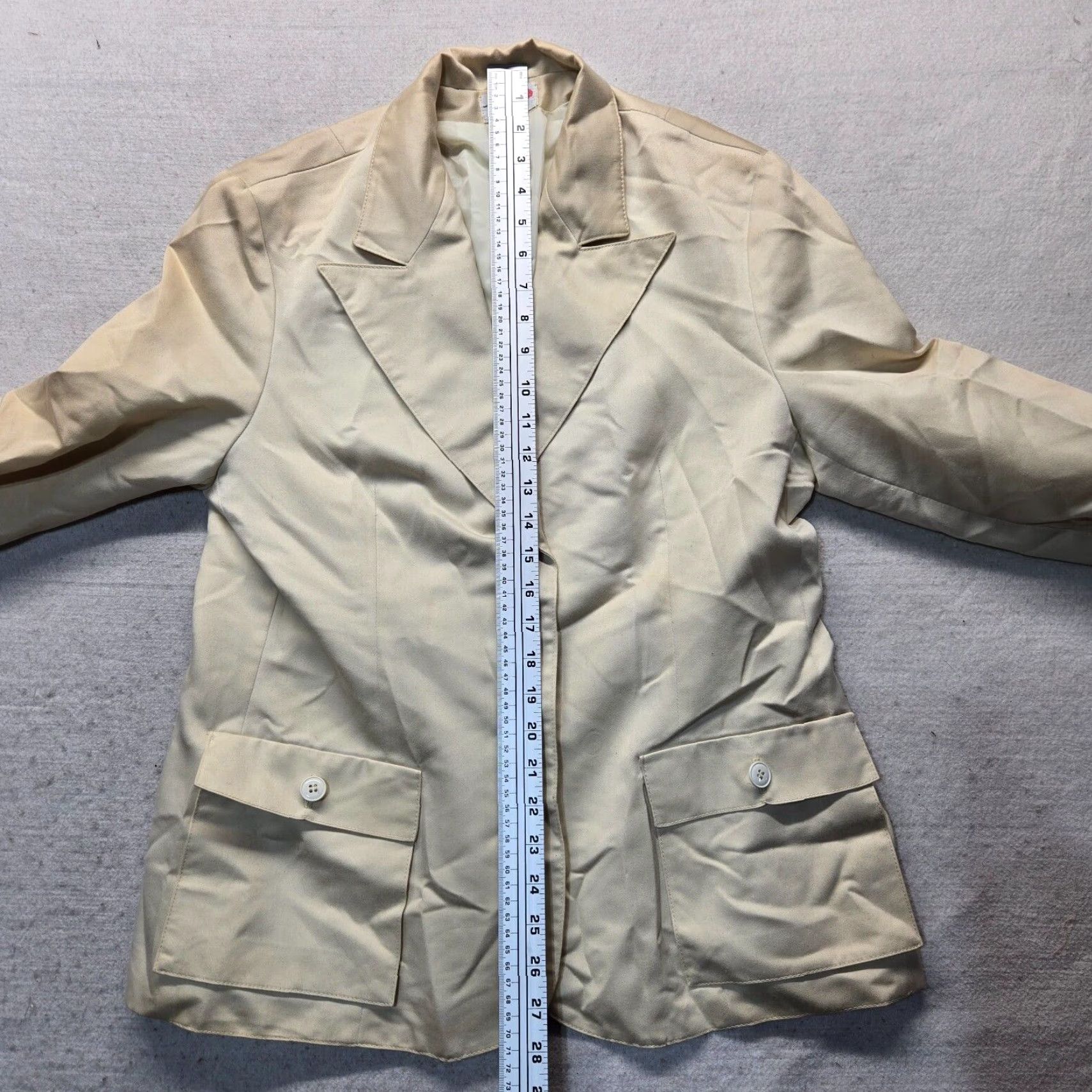 Vintage VINTAGE Personal Blazer Adult Women M Beige Long Sleeve Jacket Size M / US 6-8 / IT 42-44 - 6 Thumbnail