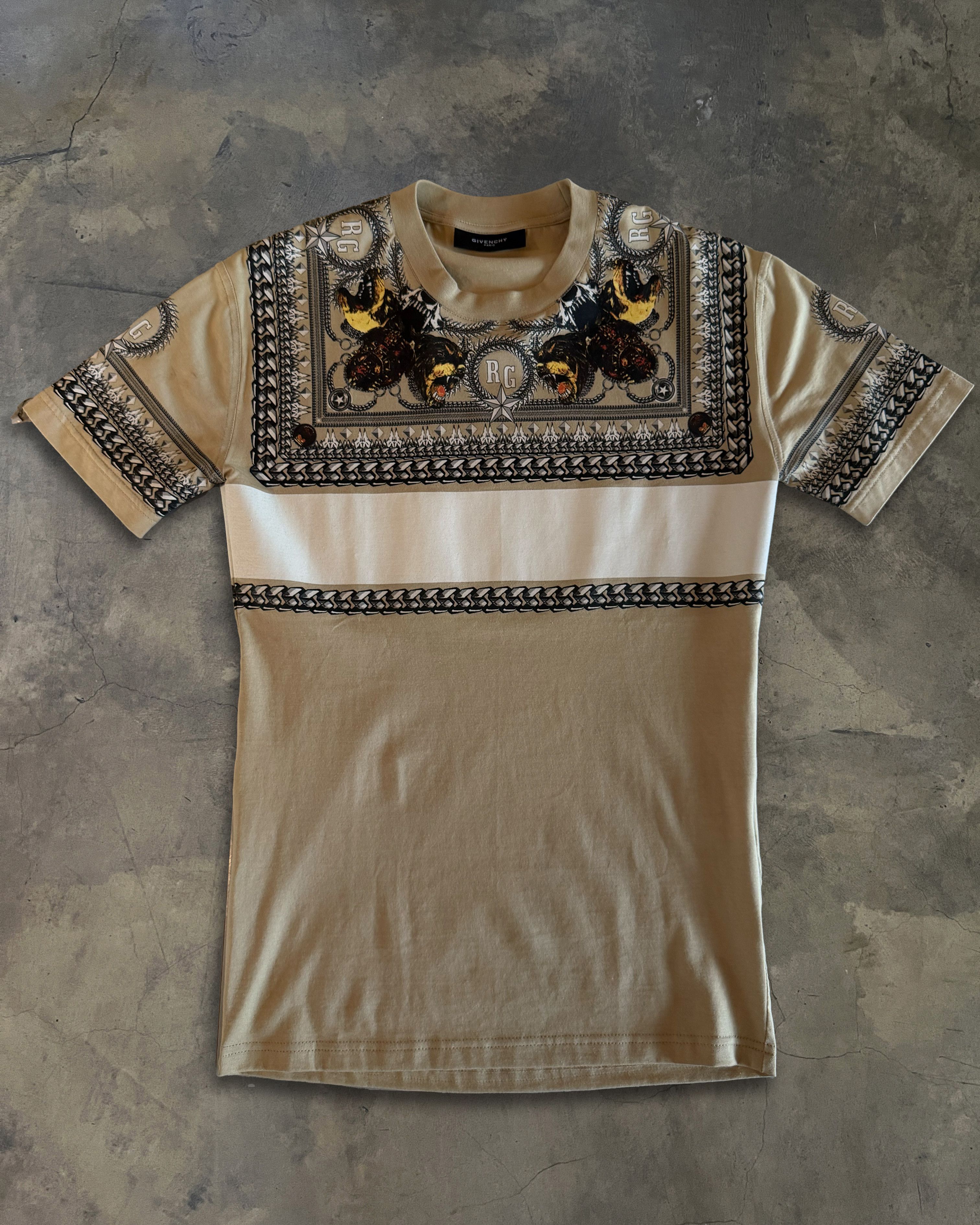 Givenchy GIVENCHY AW2011 ROTWEILLER AND CHAINS CREST EMBLEM TEE Size US M / EU 48-50 / 2 - 1 Thumbnail