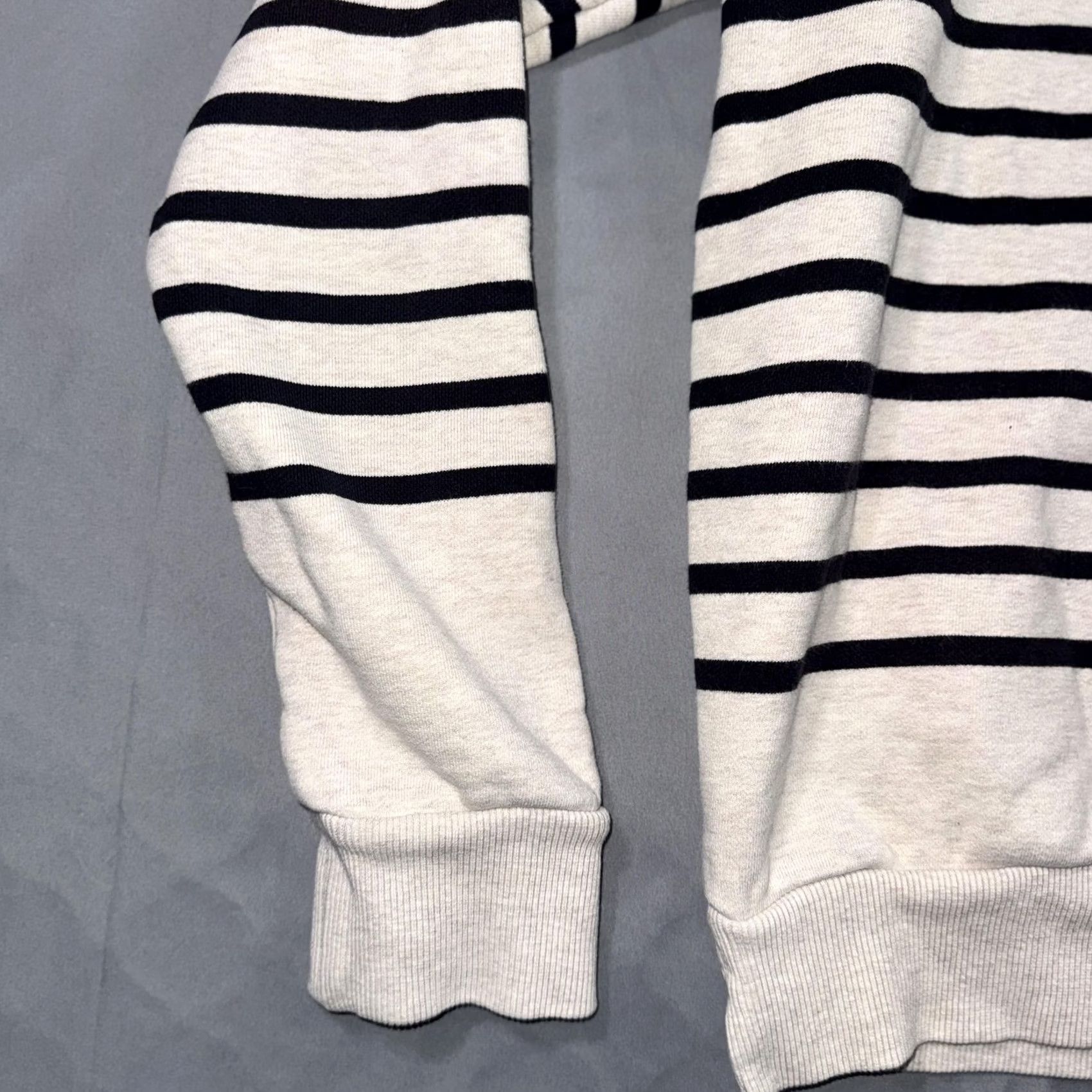 Scotch & Soda Scotch & Soda Sweatshirt Mens Large Gray Striped Cotton Logo Pullover Crewneck Size US L / EU 52-54 / 3 - 7 Thumbnail