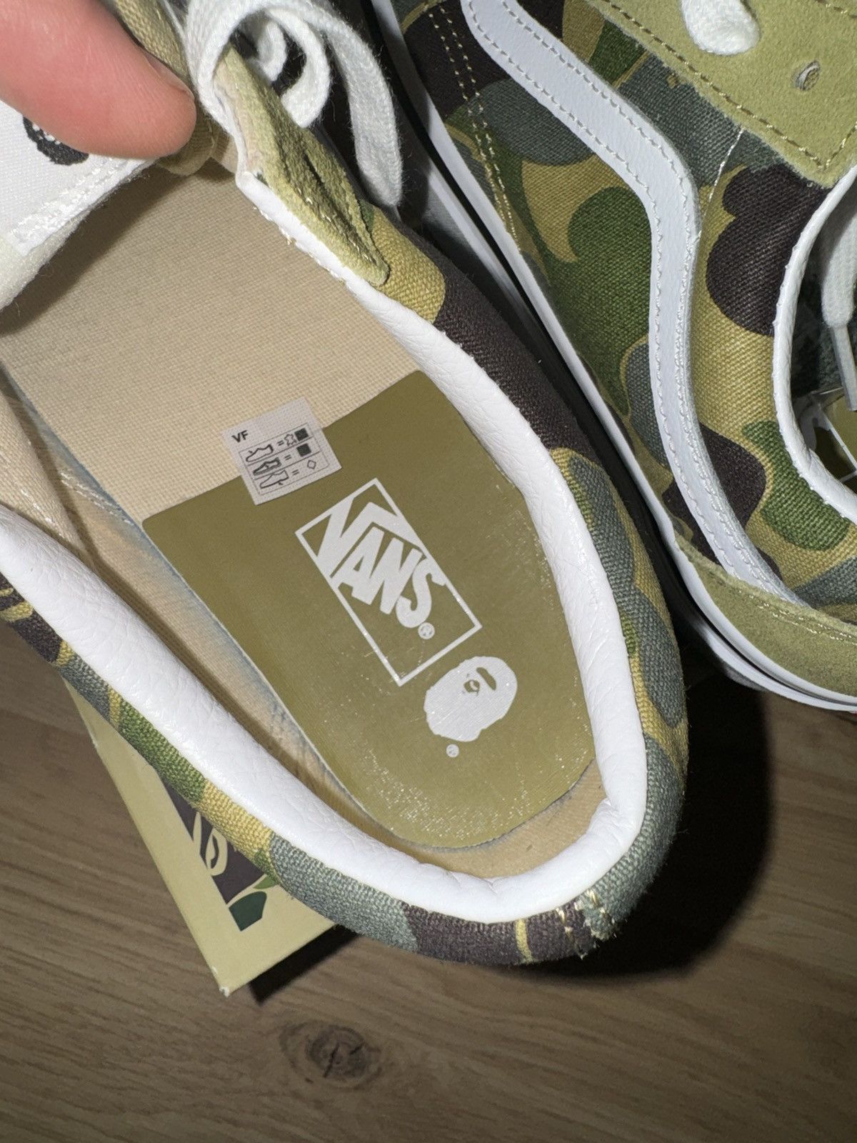Bape × Vans Bape Green Camo Vans Old Skool 36 D Monogram Size: 7 US Size US 6.5 / EU 39-40 - 3 Thumbnail