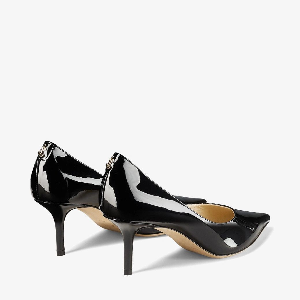 Jimmy Choo o1s22i1n1024 Love 65 Pumps in Black Size US 7 / IT 37 - 3 Thumbnail