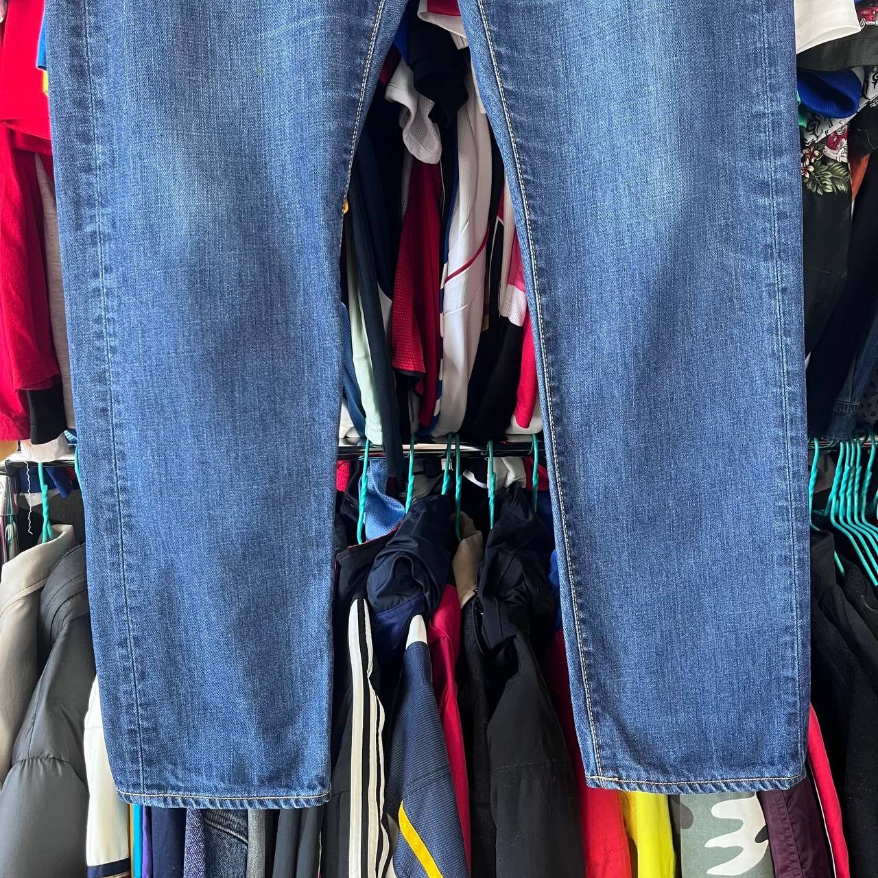 Edwin Edwin ED-55 Relaxed Fit Button Fly Blue Denim Pants Size M Size US 34 / EU 50 - 7 Thumbnail