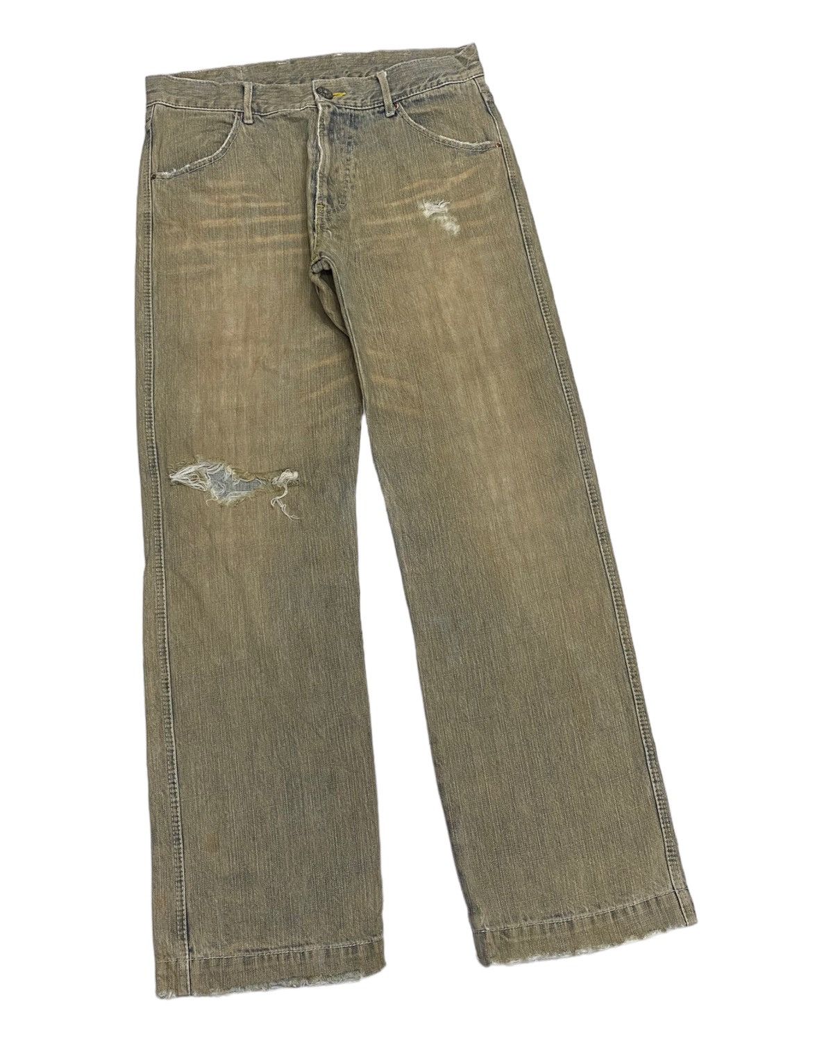 If Six Was Nine BAGGY JEANS🔥COCOLULU RUSTY DISTRESSED BAGGY DENIM JEANS Size US 33 - 4 Thumbnail
