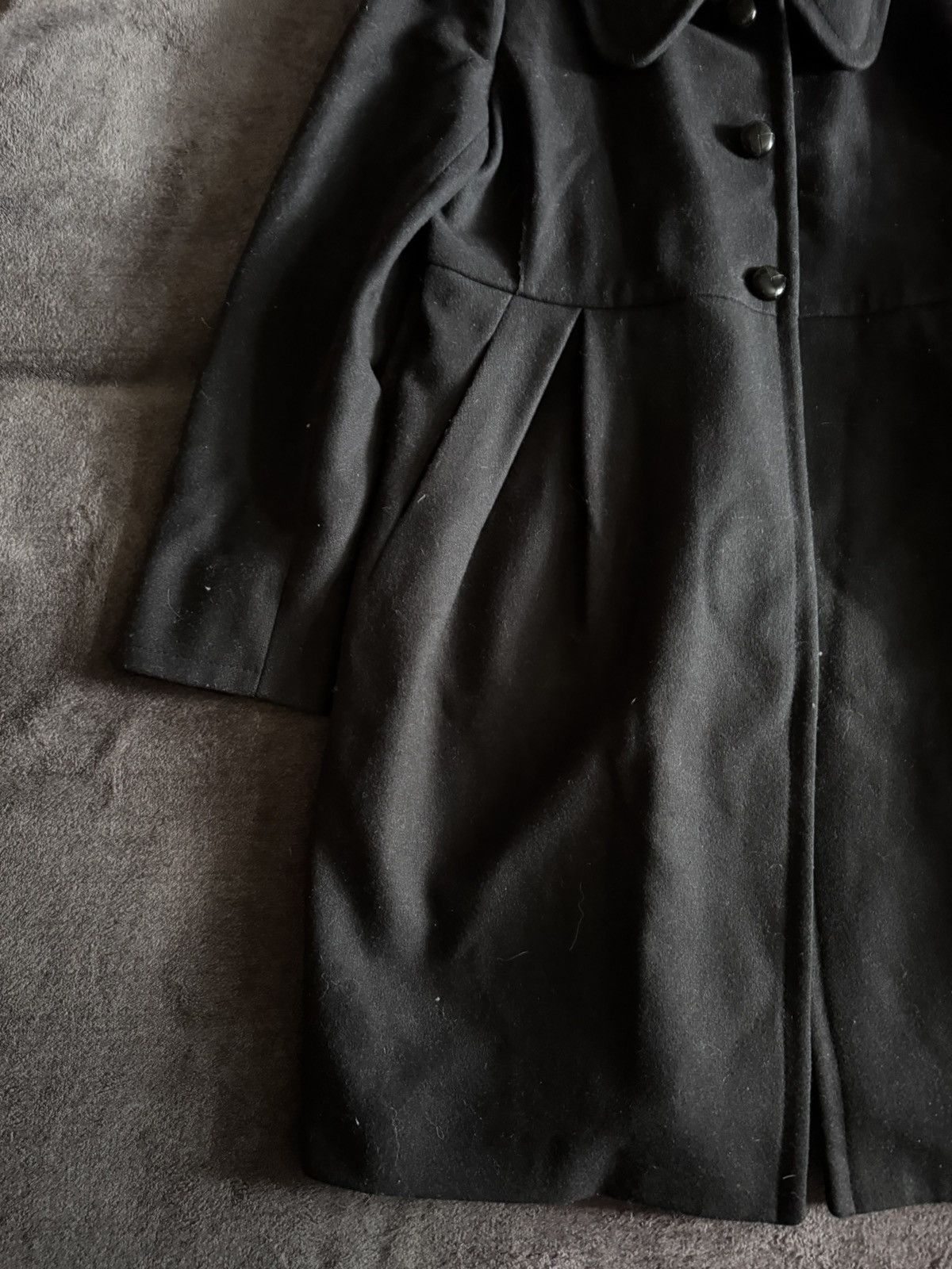 Miu Miu Miu Miu luxury wool coat black Size L / US 10 / IT 46 - 4 Thumbnail