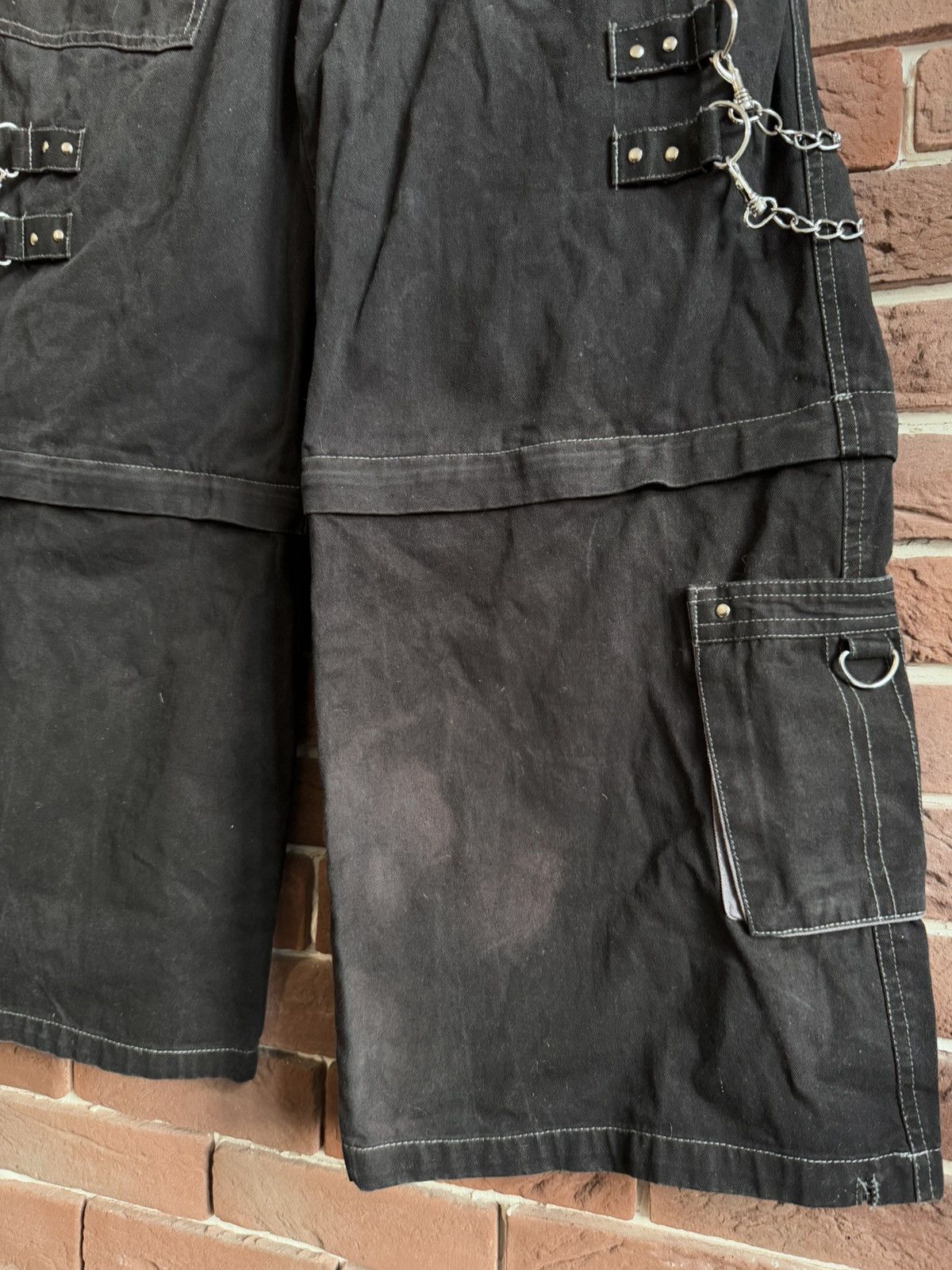 Japanese Brand Rare Dead Threads Bondage Zipper Cargo Pants Rave Techno L Size US 33 - 9 Thumbnail