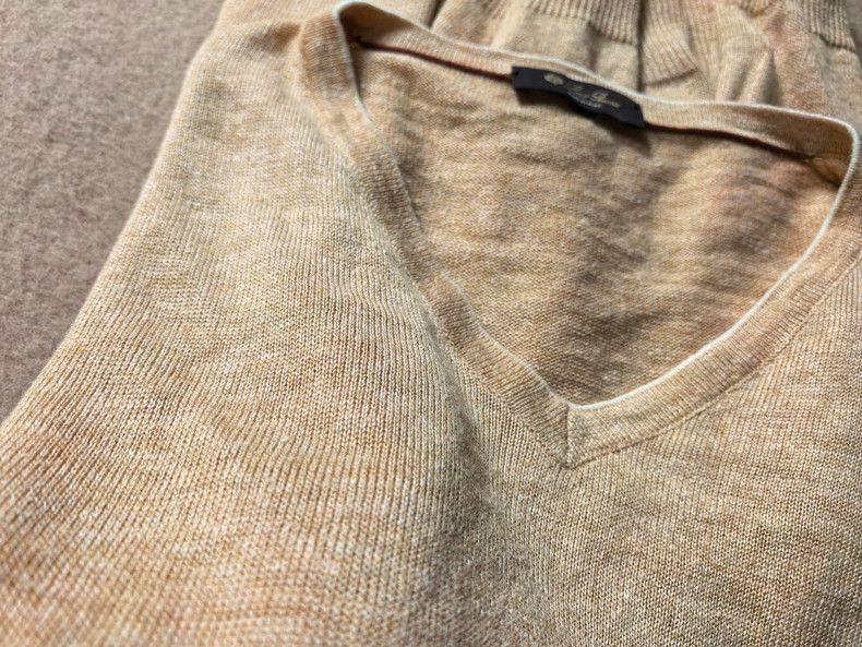 Loro Piana LORO PIANA Cotton and linen knitted shirt Size US XXL / EU 58 / 5 - 3 Thumbnail